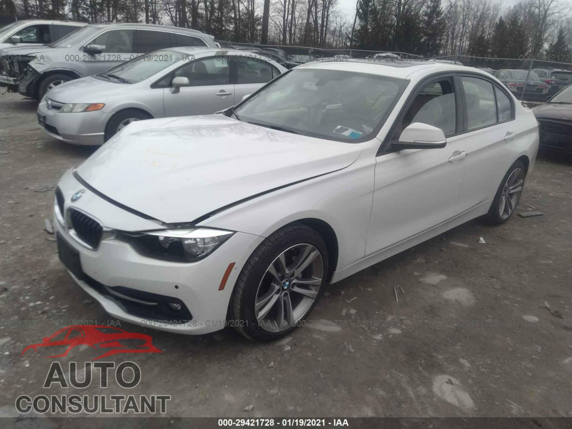 BMW 3 SERIES 2016 - WBA8E3G5XGNU05476
