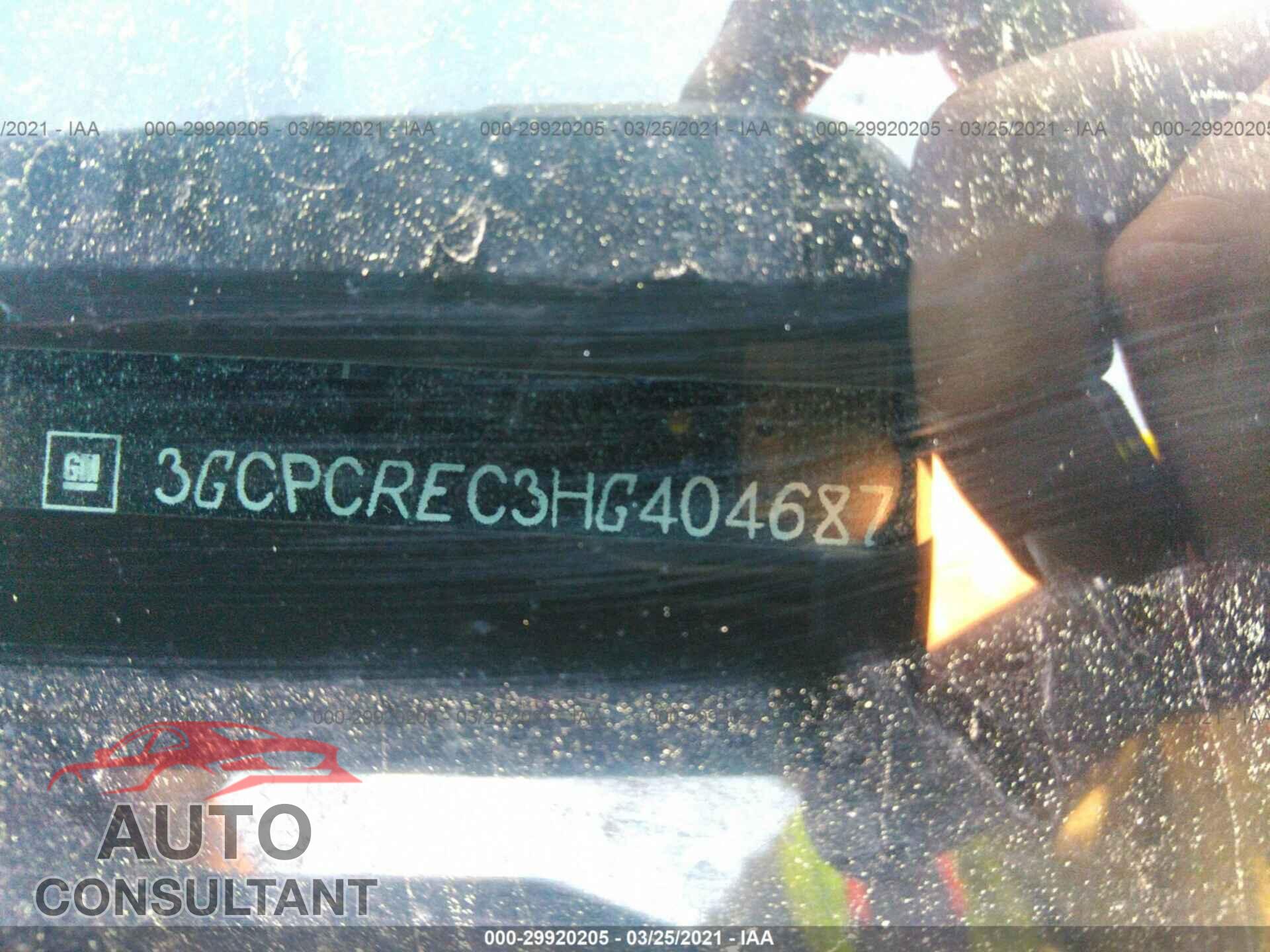 CHEVROLET SILVERADO 1500 2017 - 3GCPCREC3HG404687