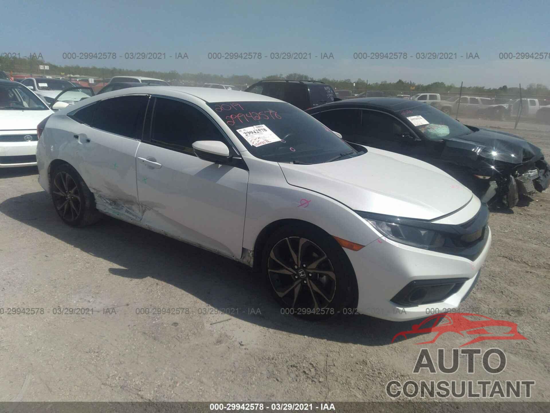 HONDA CIVIC SEDAN 2019 - 19XFC2F8XKE029249