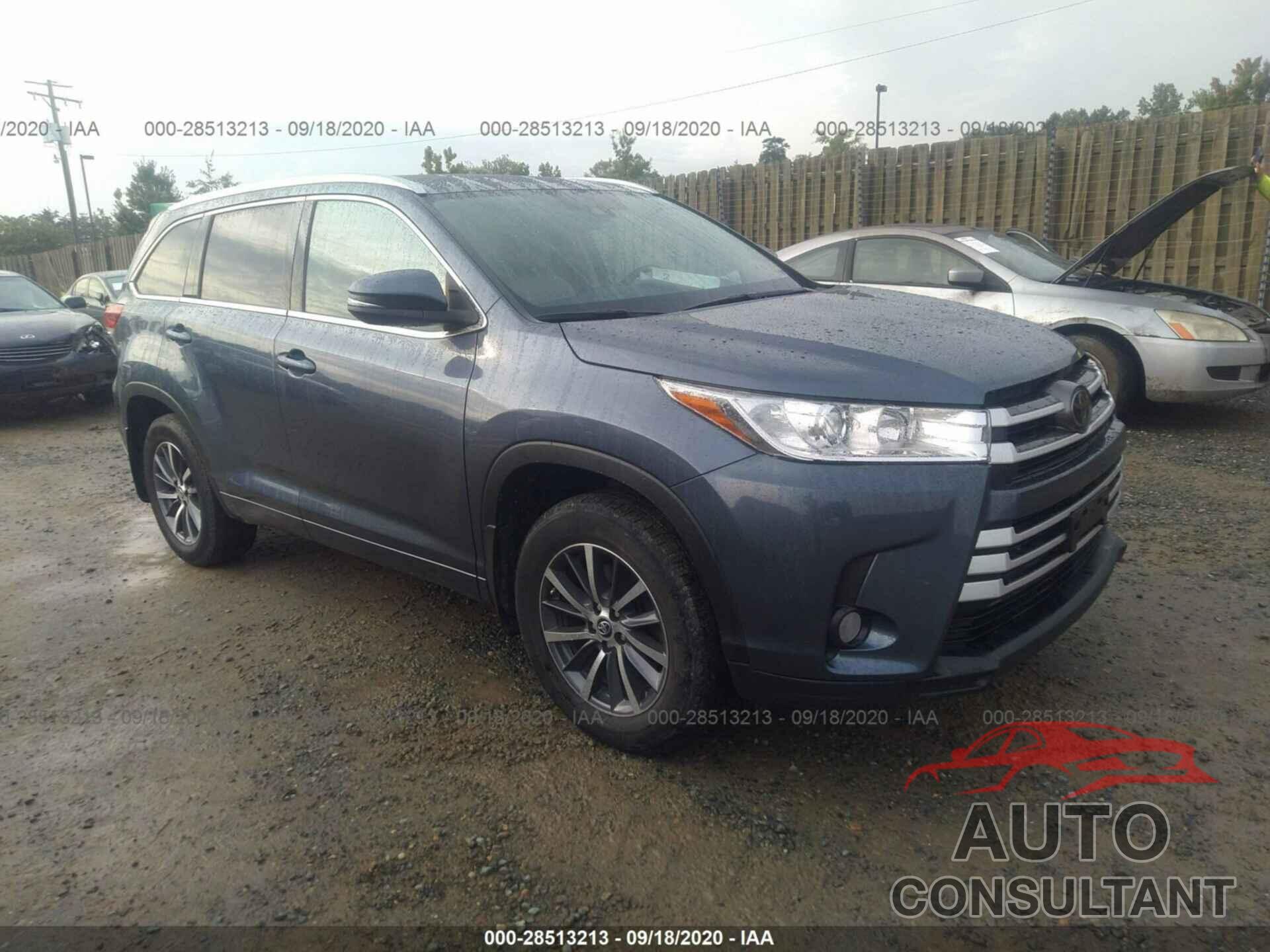 TOYOTA HIGHLANDER 2017 - 5TDJZRFH4HS446821