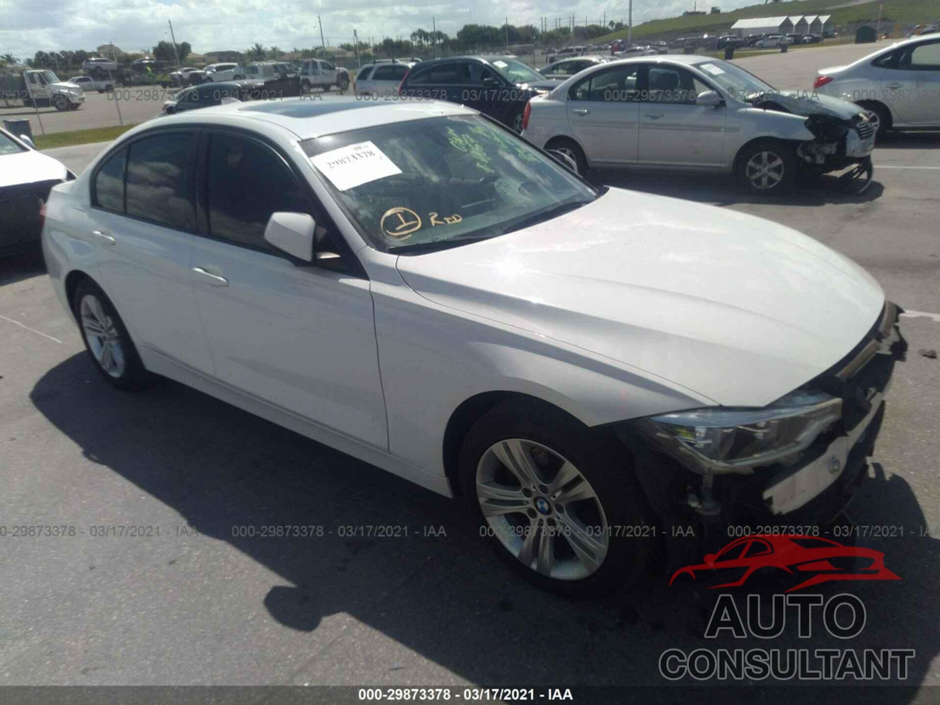 BMW 3 SERIES 2016 - WBA8E9G5XGNT46903
