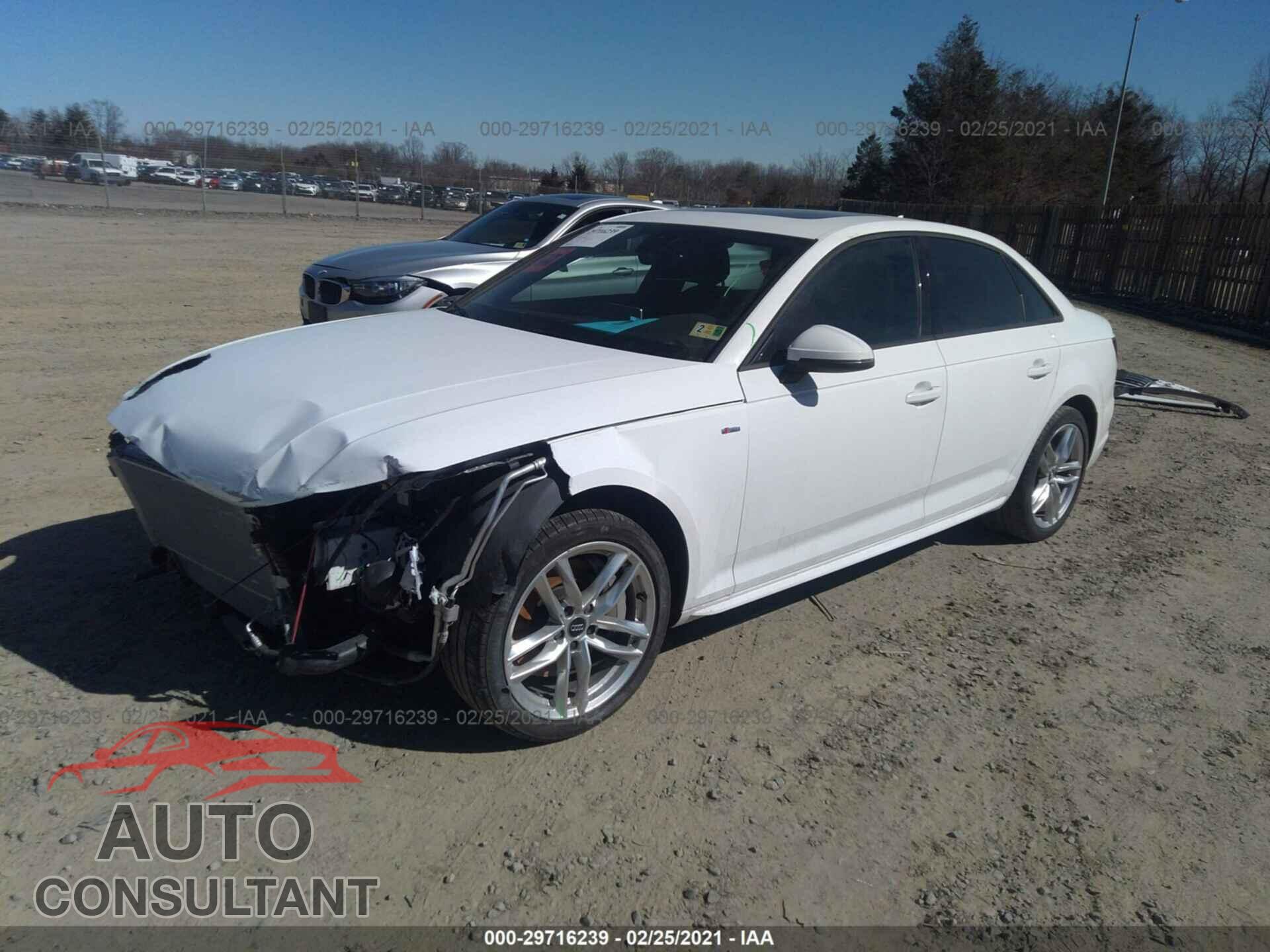 AUDI A4 2017 - WAUDNAF40HN056258