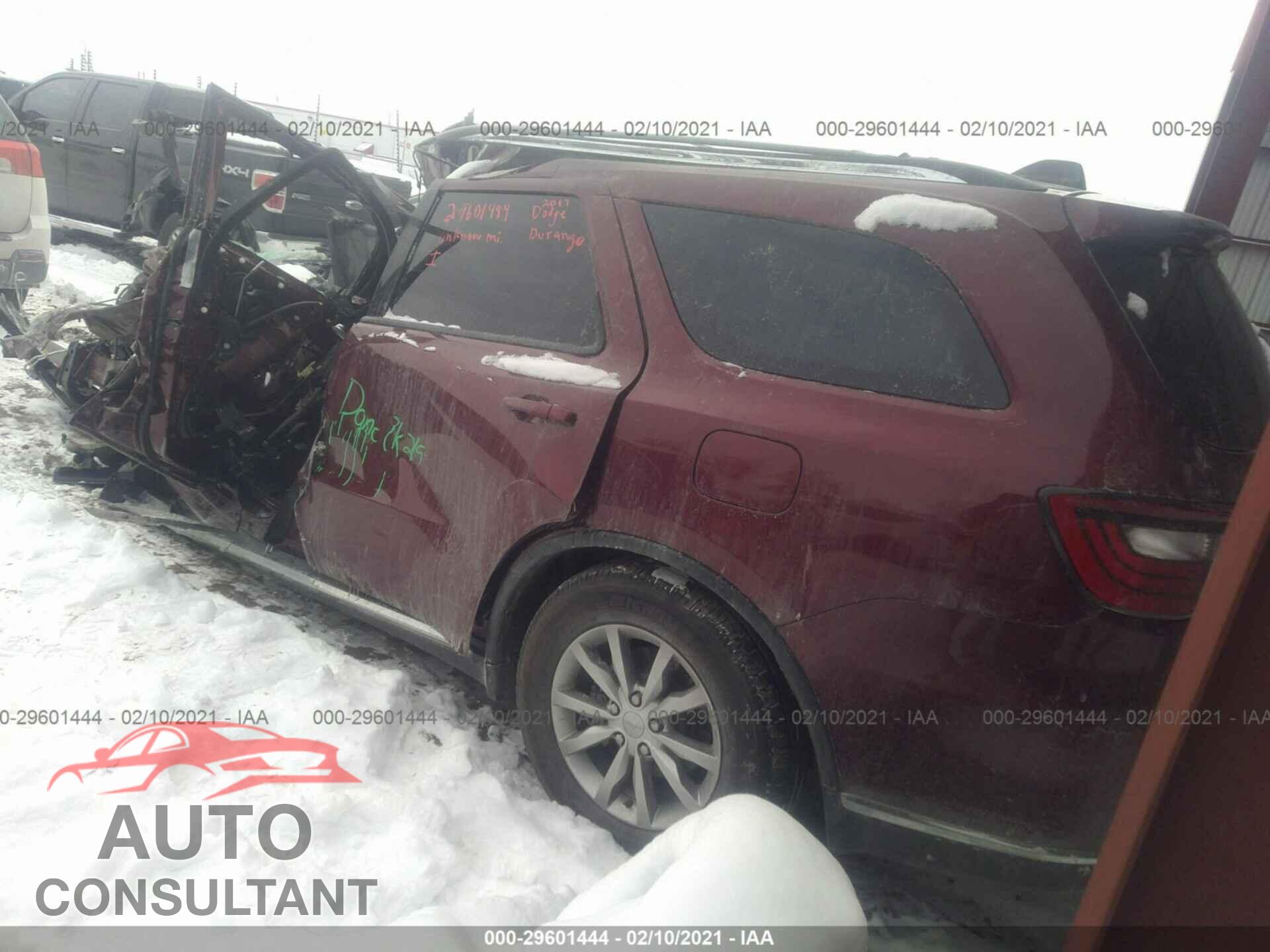 DODGE DURANGO 2017 - 1C4RDJAG5HC709997