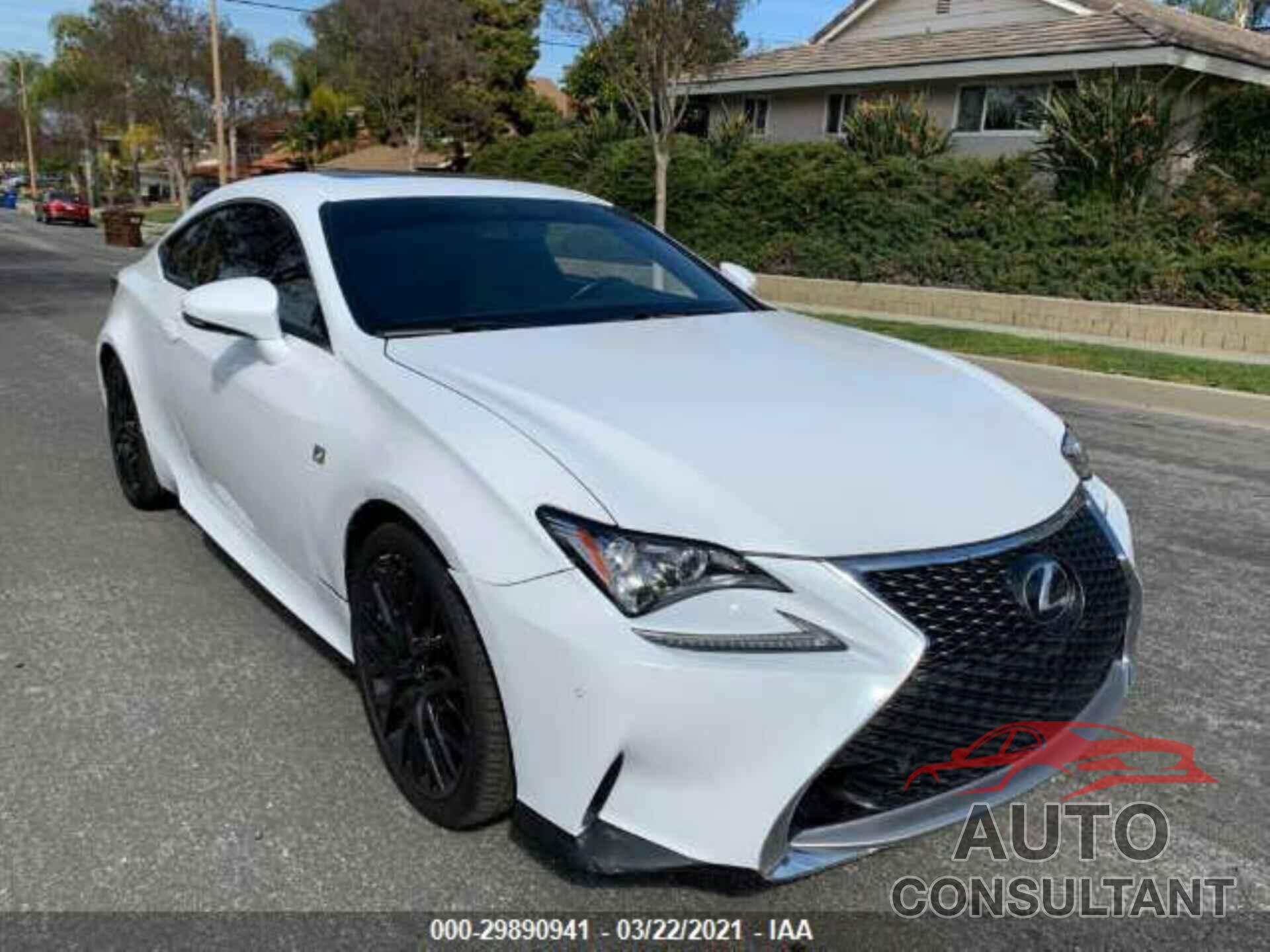 LEXUS RC 2017 - JTHHA5BC8H5006713