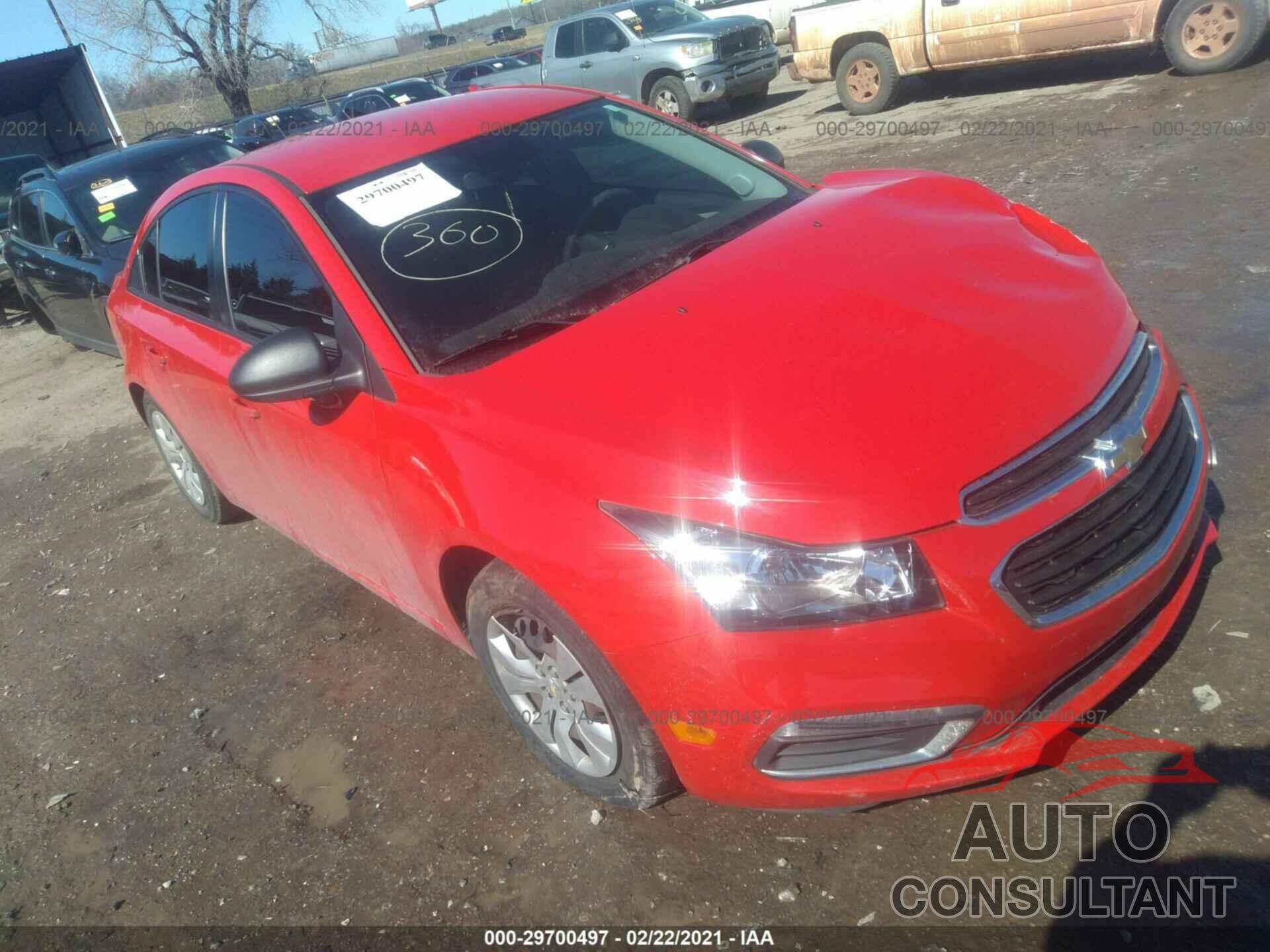 CHEVROLET CRUZE LIMITED 2016 - 1G1PC5SH2G7211331