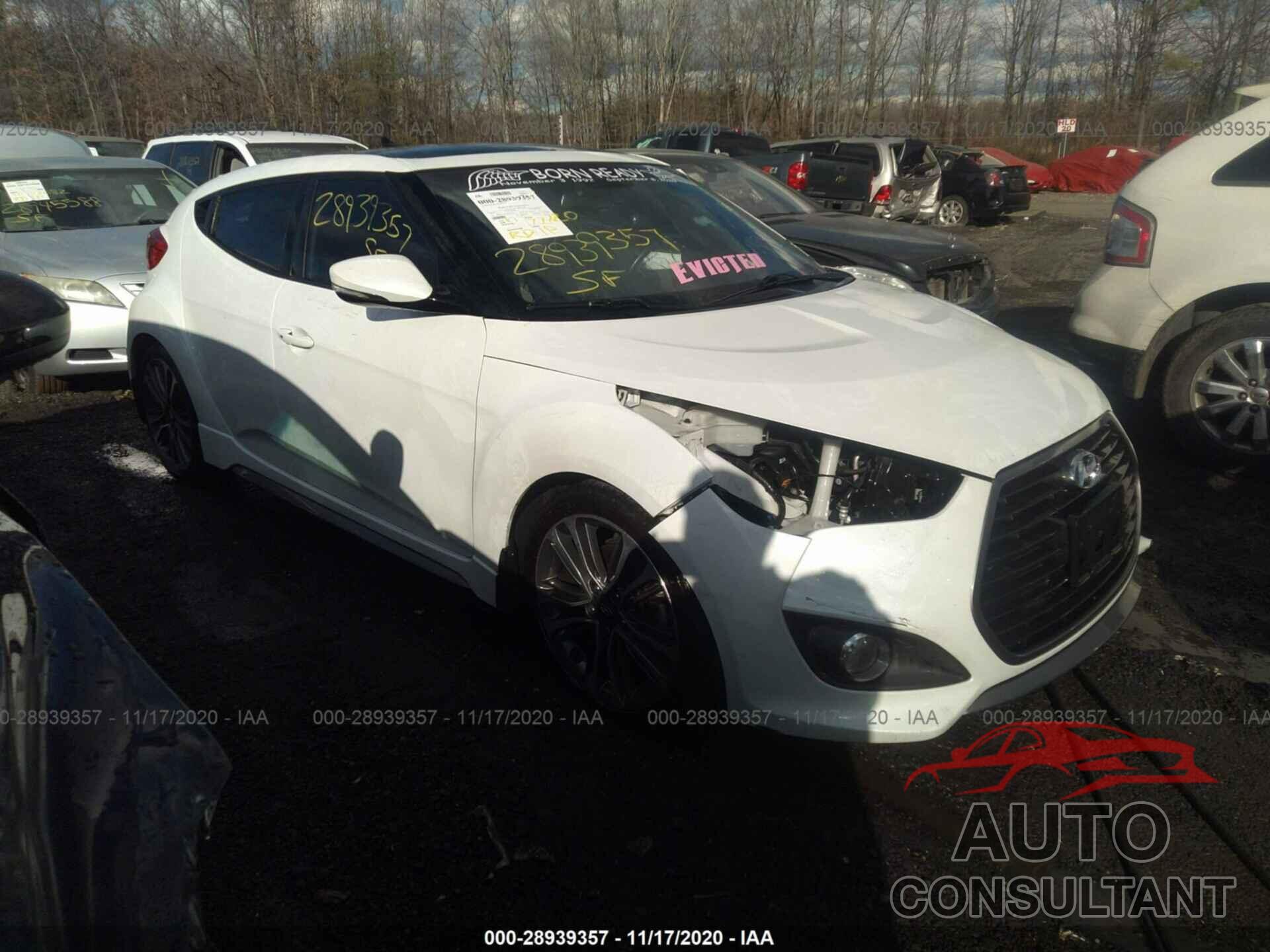 HYUNDAI VELOSTER 2016 - KMHTC6AE5GU267411