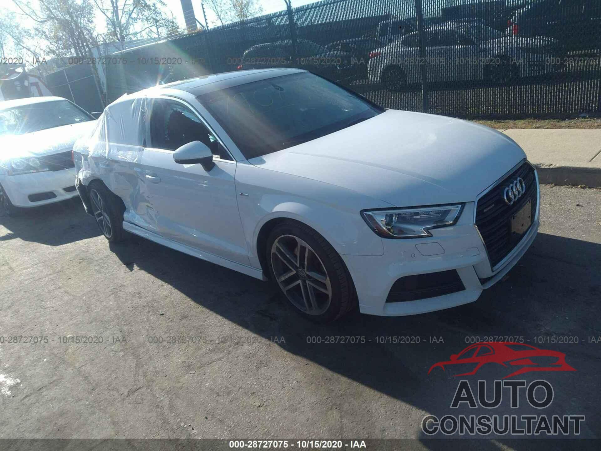 AUDI A3 SEDAN 2017 - WAUJ8GFF4H1041400