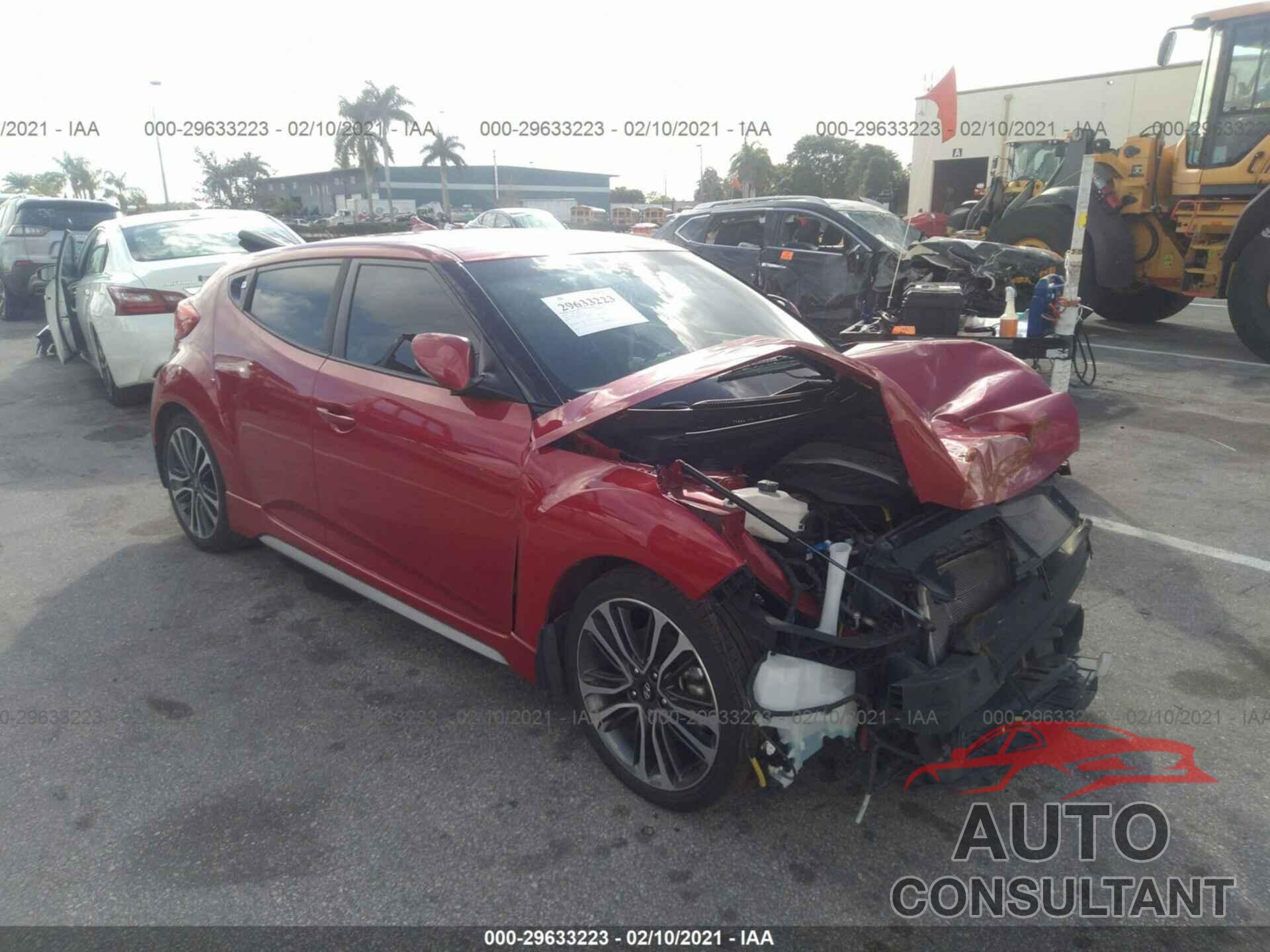 HYUNDAI VELOSTER 2016 - KMHTC6AE3GU272963