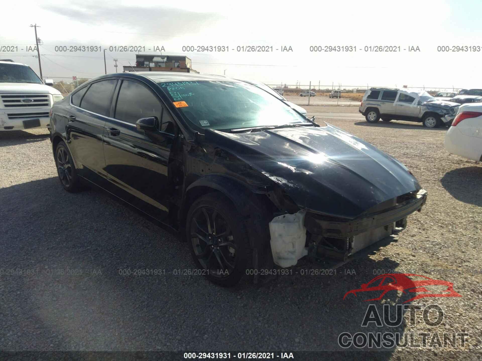 FORD FUSION 2018 - 3FA6P0G7XJR276993