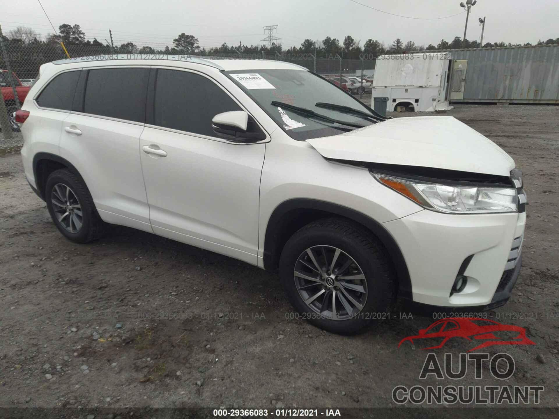 TOYOTA HIGHLANDER 2018 - 5TDKZRFH0JS531486