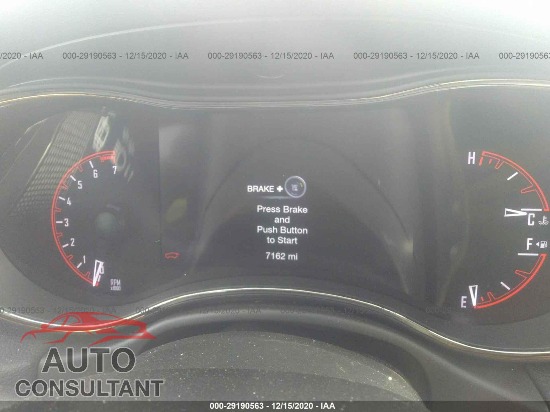 DODGE DURANGO 2020 - 1C4RDJDG3LC433212