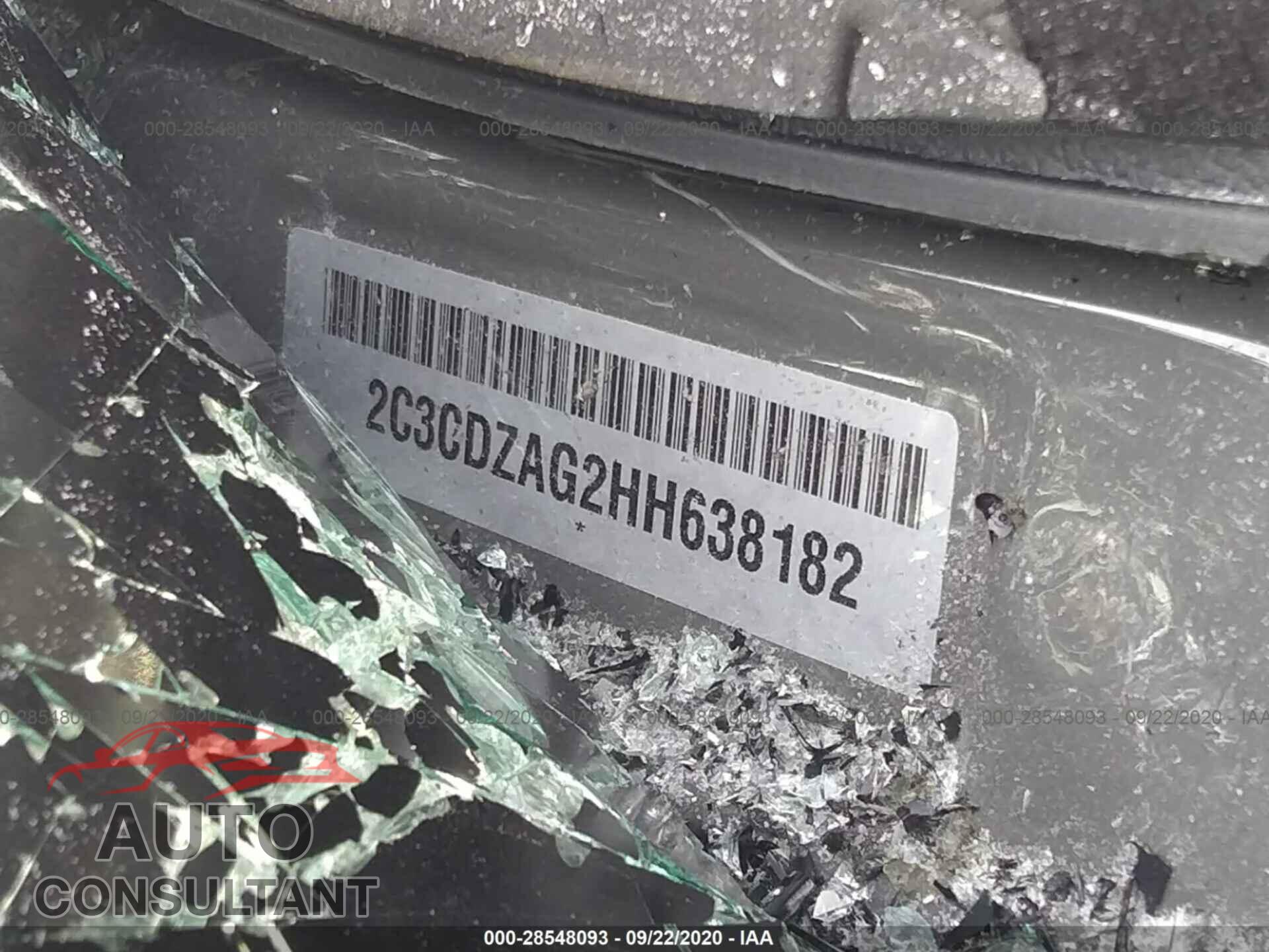 DODGE CHALLENGER 2017 - 2C3CDZAG2HH638182