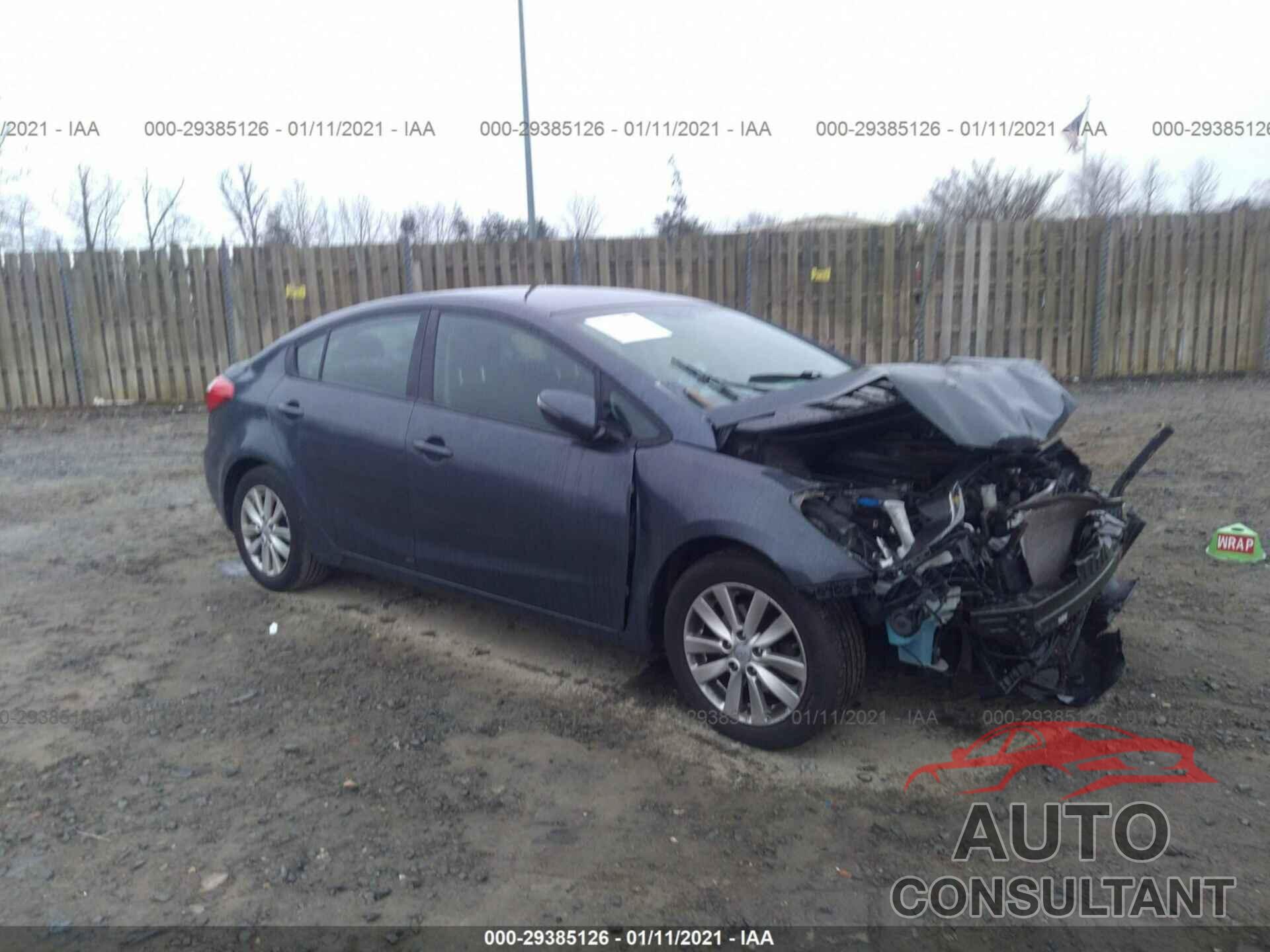KIA FORTE 2016 - KNAFX4A68G5542733