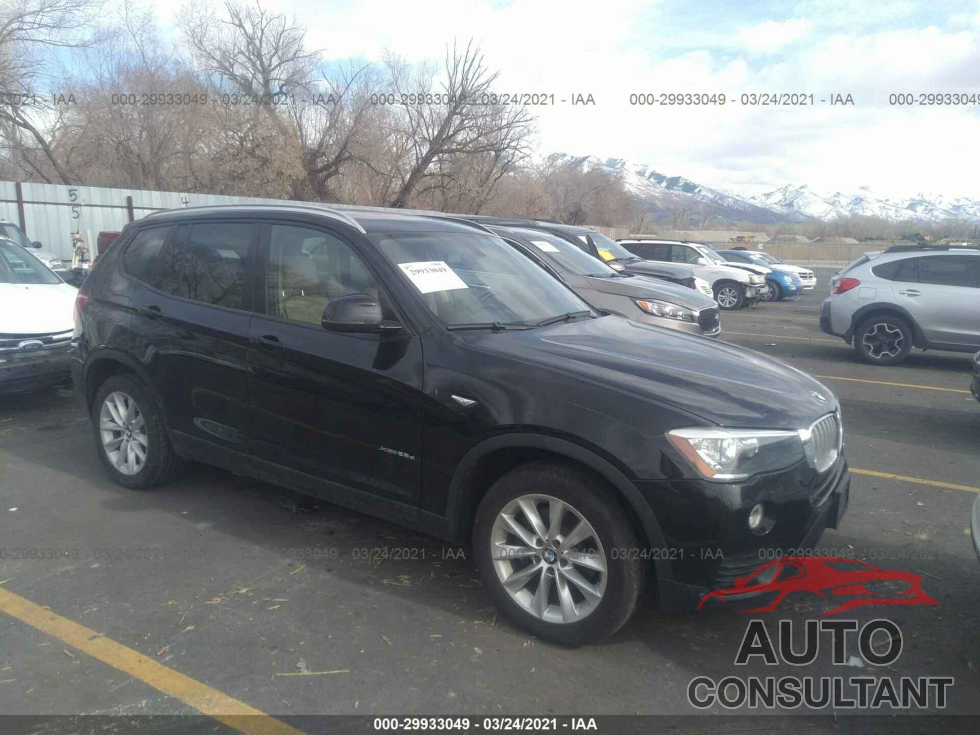 BMW X3 2016 - 5UXWY3C59G0N88291