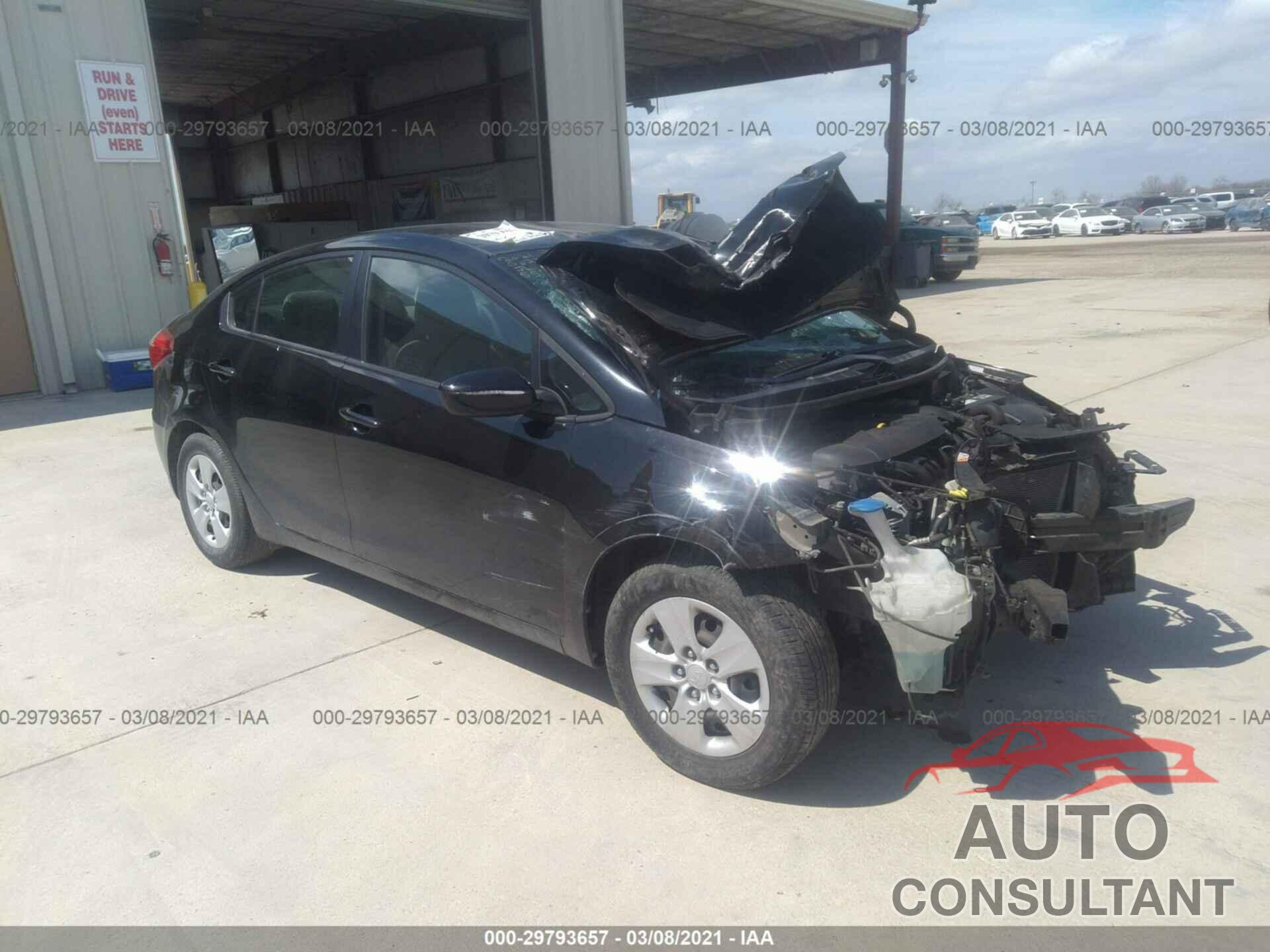 KIA FORTE 2016 - KNAFK4A69G5533375