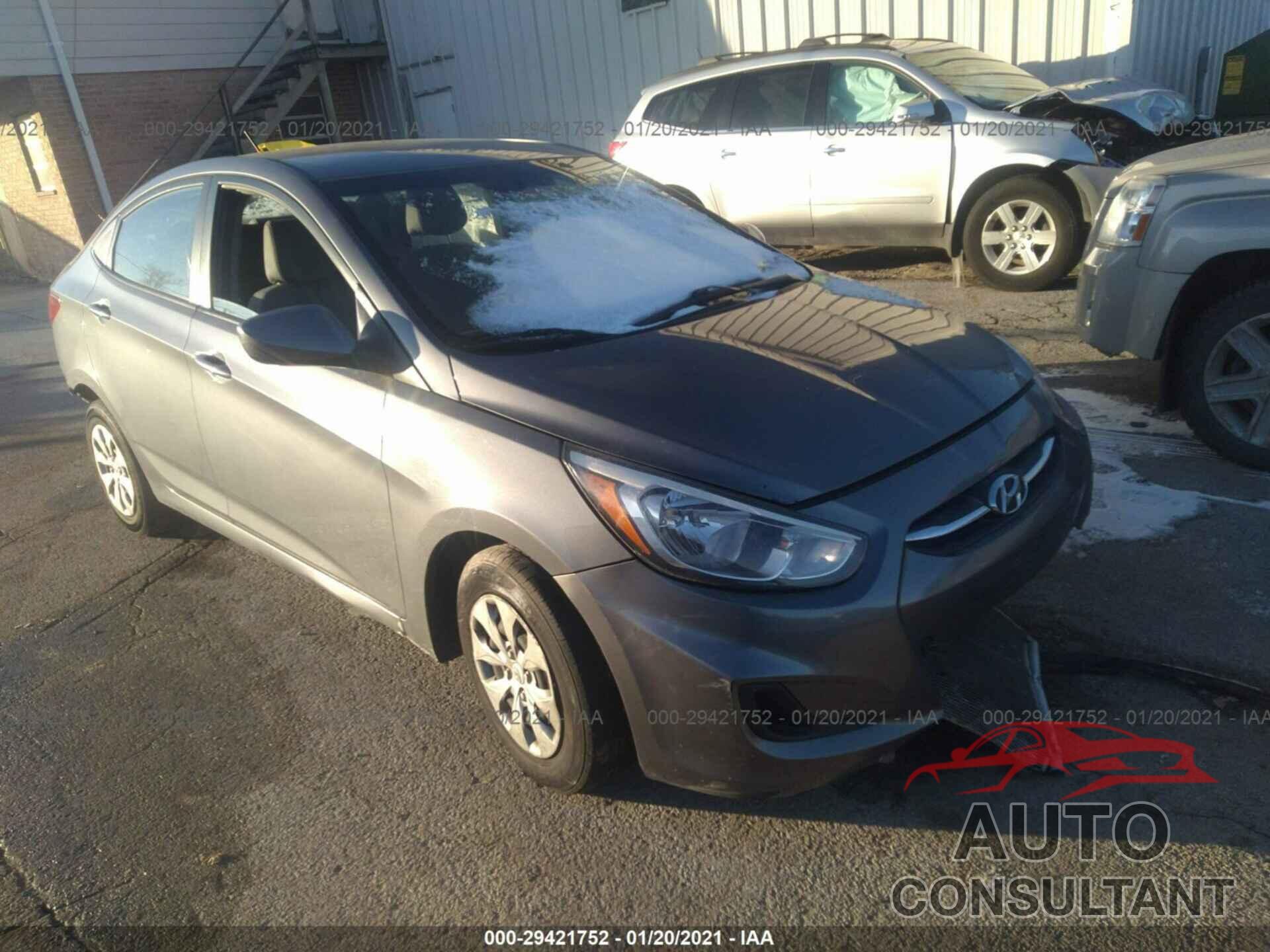 HYUNDAI ACCENT 2016 - KMHCT4AEXGU107187