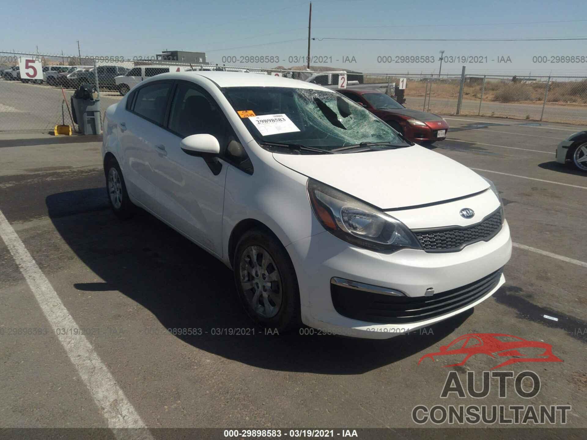 KIA RIO 2016 - KNADM4A39G6663058