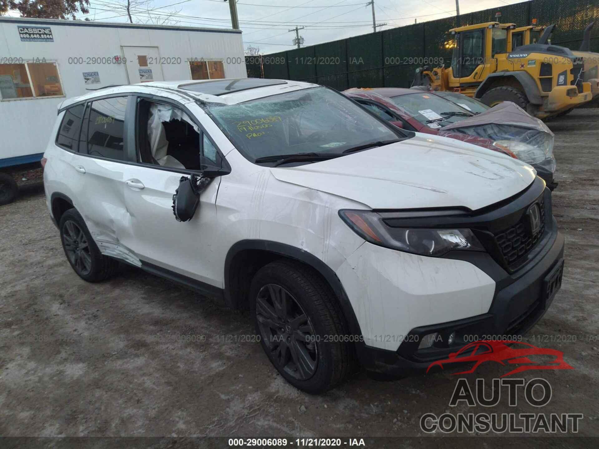 HONDA PASSPORT 2019 - 5FNYF8H58KB017021