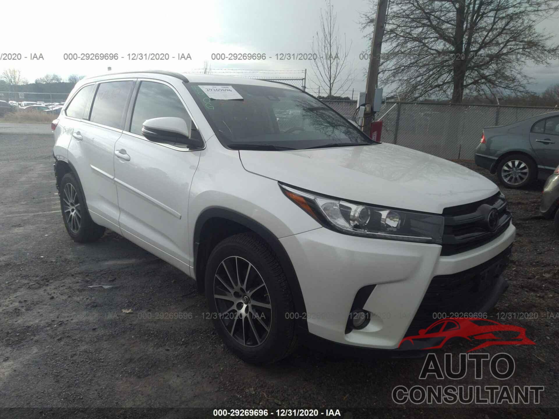 TOYOTA HIGHLANDER 2017 - 5TDJZRFH0HS461722