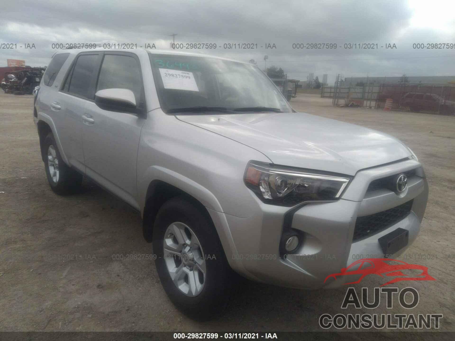 TOYOTA 4RUNNER 2017 - JTEZU5JR8H5154083