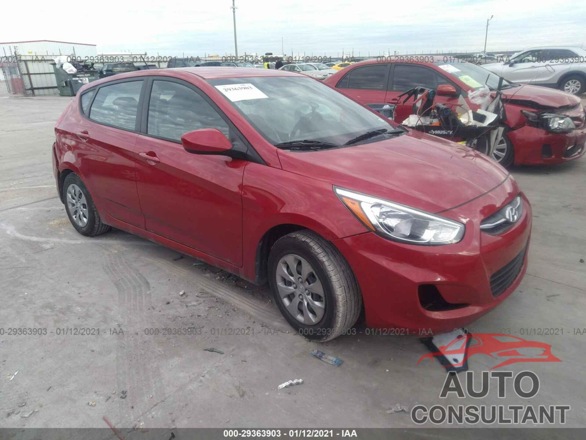 HYUNDAI ACCENT 2017 - KMHCT5AE4HU337461