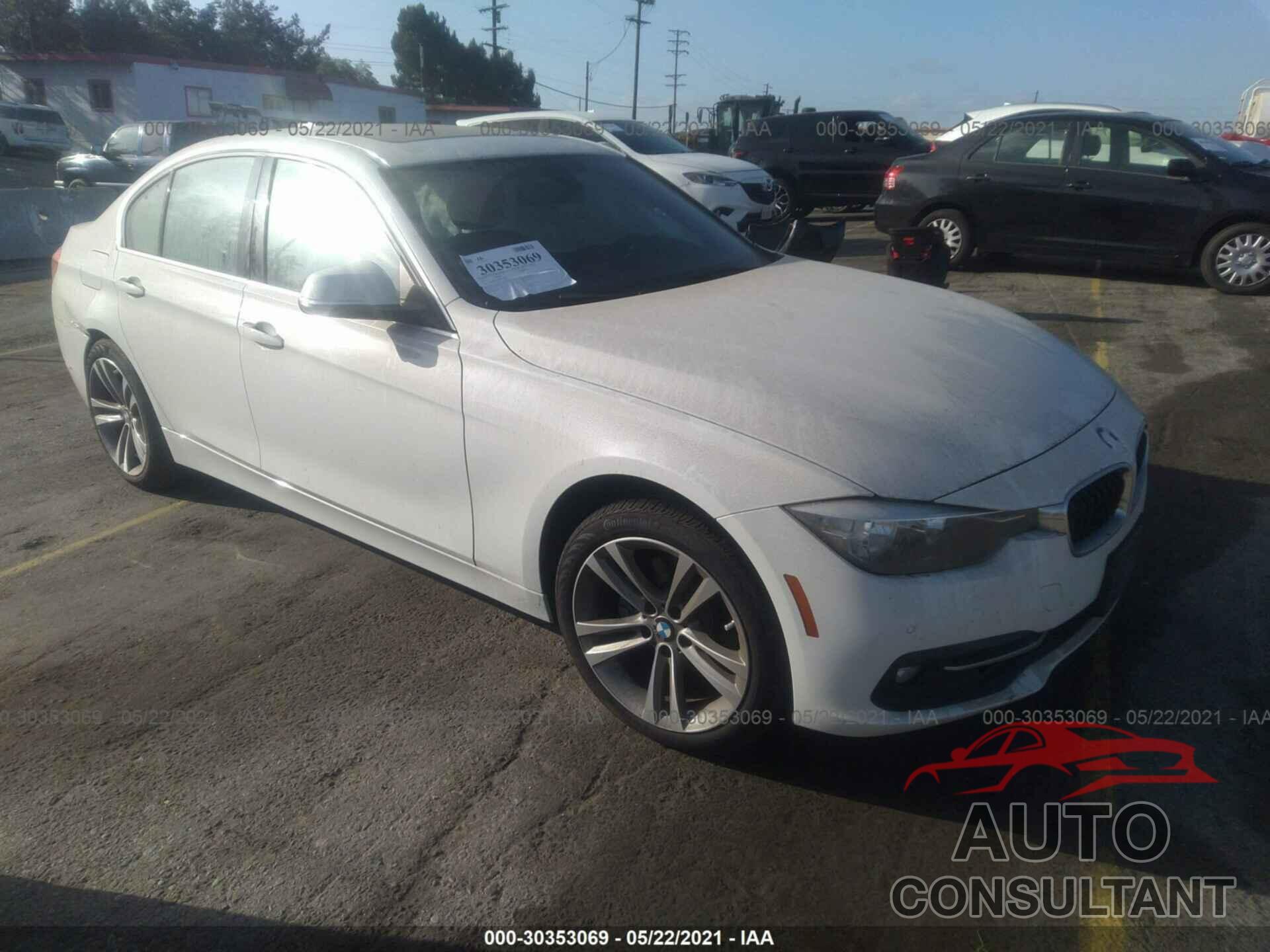 BMW 3 SERIES 2017 - WBA8B9G53HNU50921