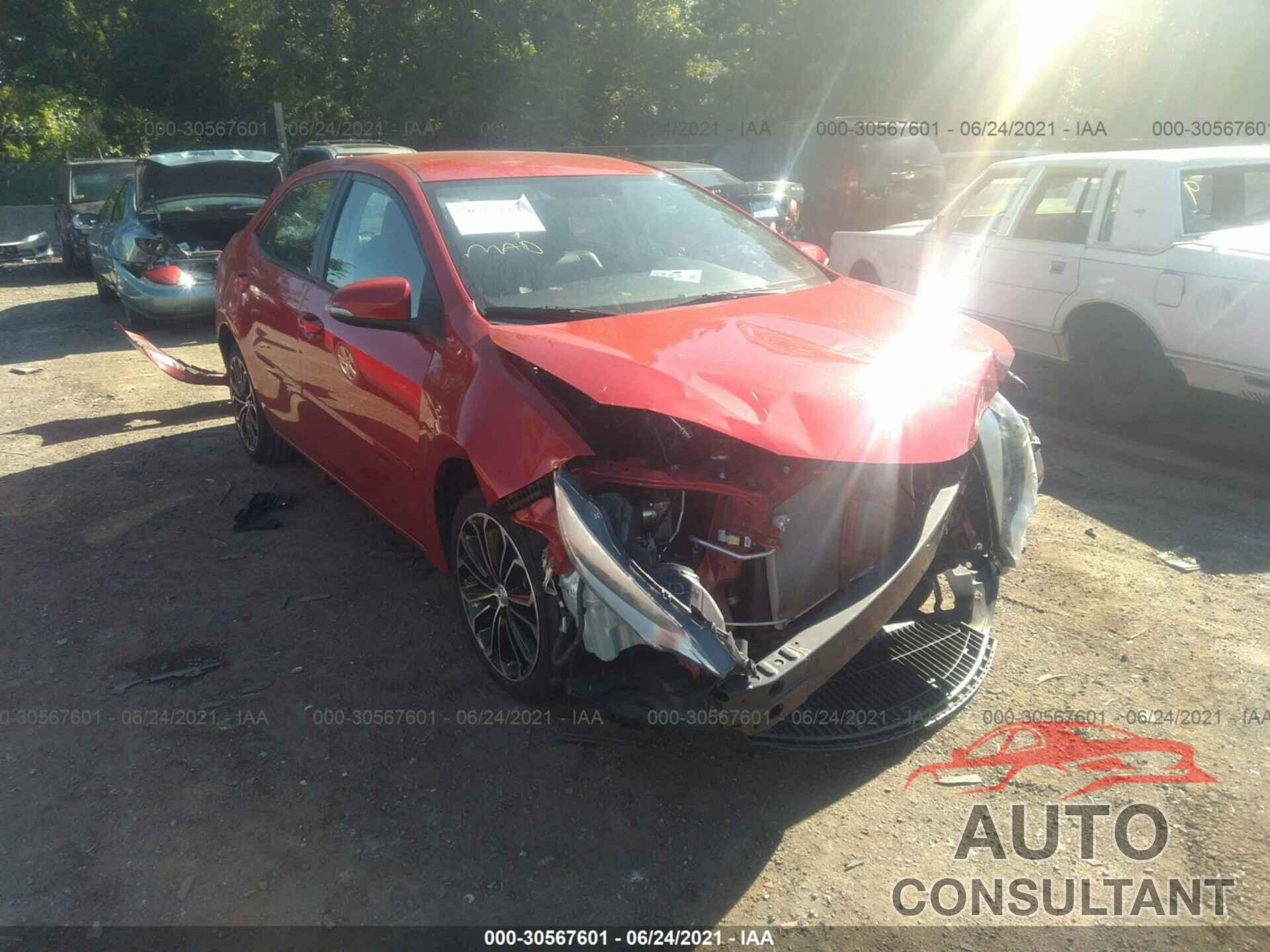 TOYOTA COROLLA 2016 - 2T1BURHE1GC730582