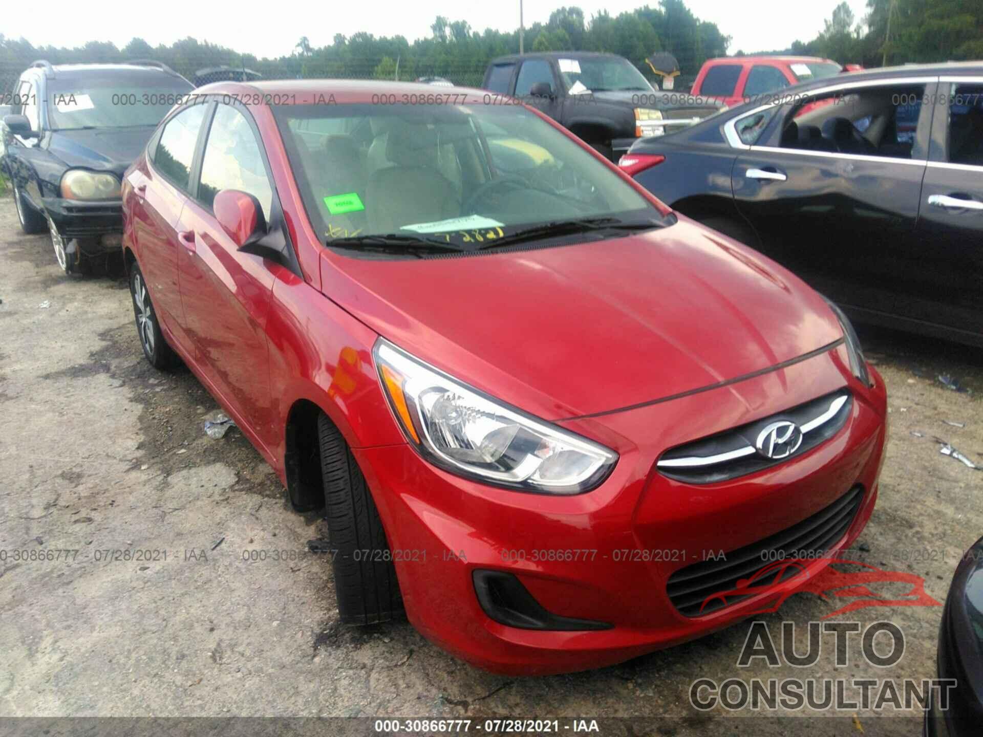 HYUNDAI ACCENT 2017 - KMHCT4AEXHU357627