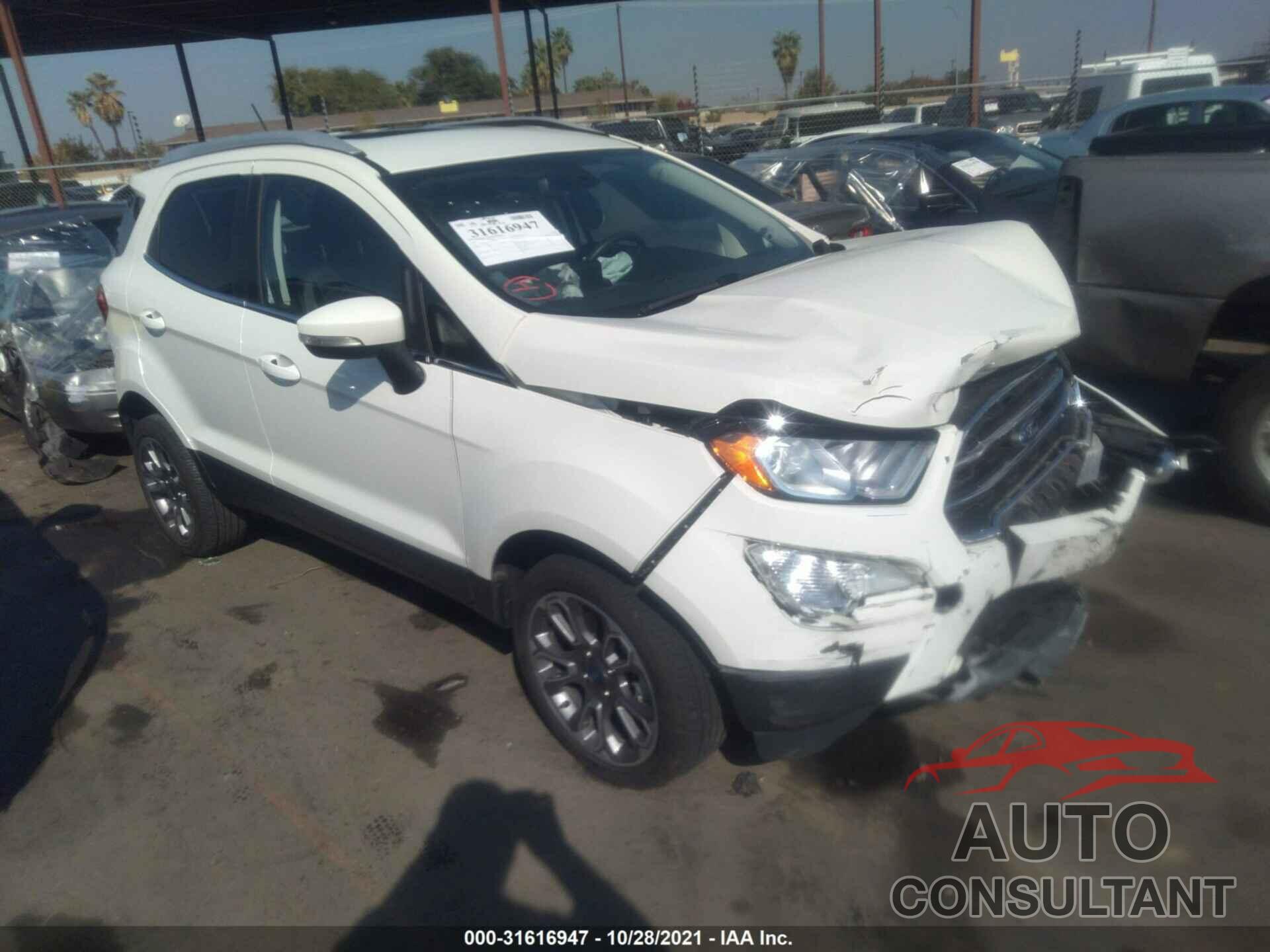 FORD ECOSPORT 2020 - MAJ6S3KL6LC362288