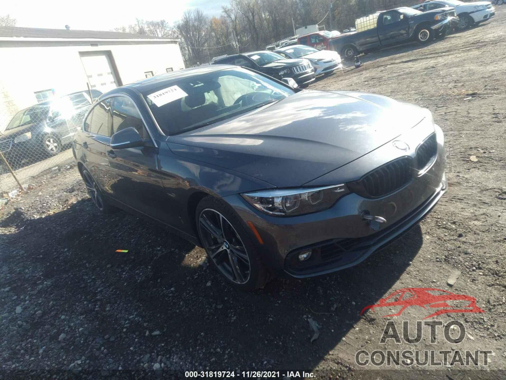 BMW 4 SERIES 2019 - WBA4J7C51KBM74400