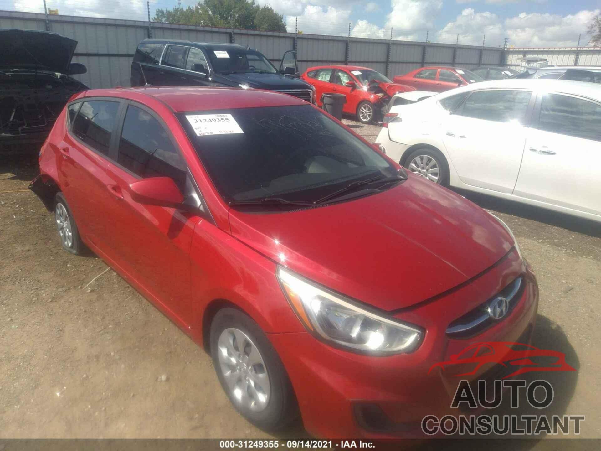 HYUNDAI ACCENT 2017 - KMHCT5AE5HU350932