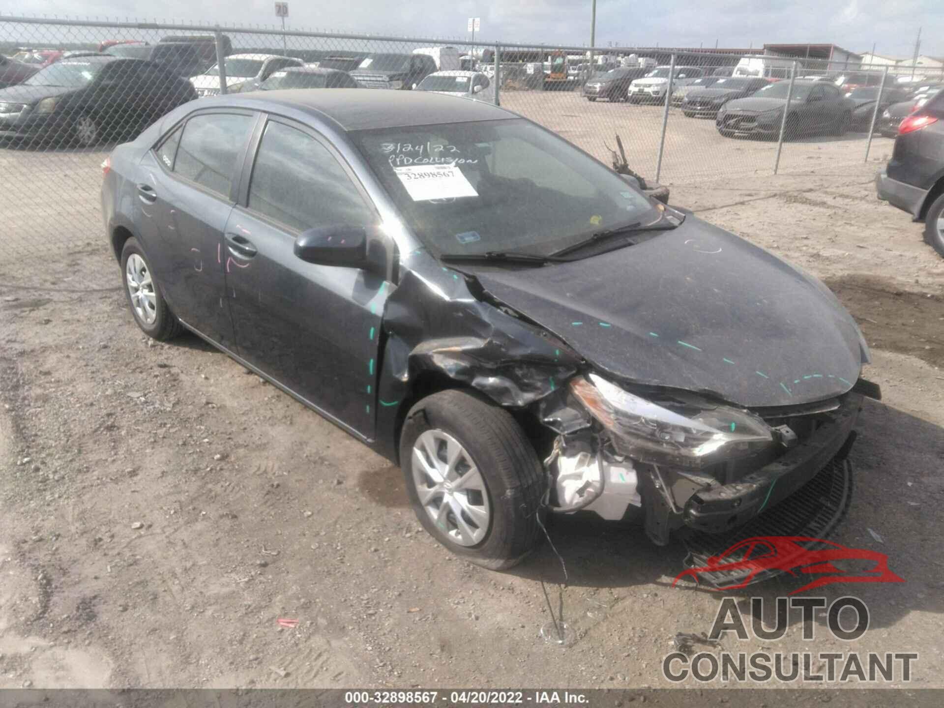 TOYOTA COROLLA 2016 - 5YFBURHE8GP369738