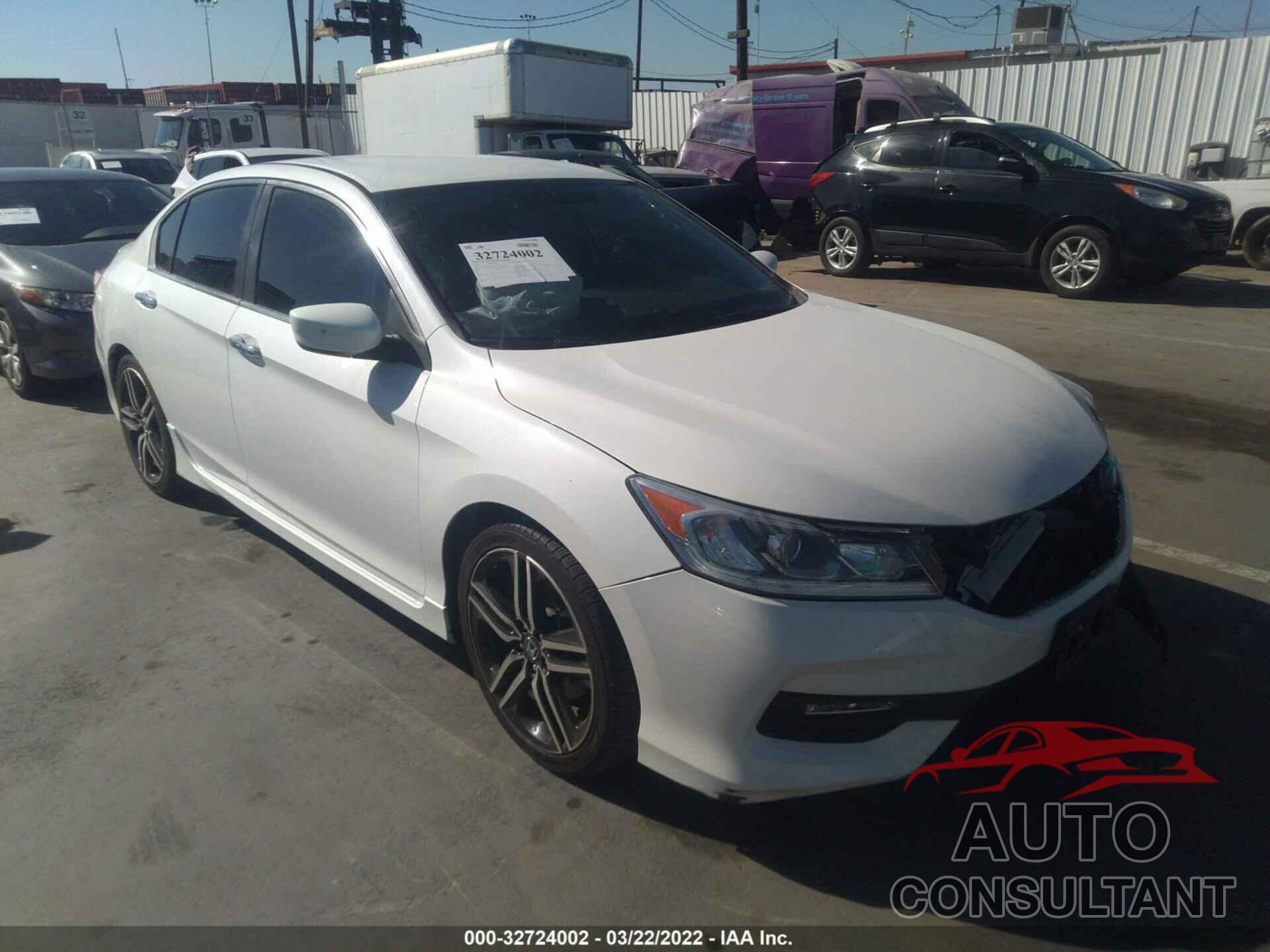 HONDA ACCORD SEDAN 2016 - 1HGCR2F56GA180253