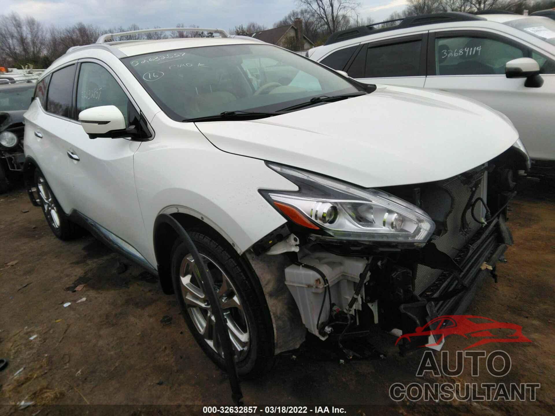 NISSAN MURANO 2016 - 5N1AZ2MH5GN152502