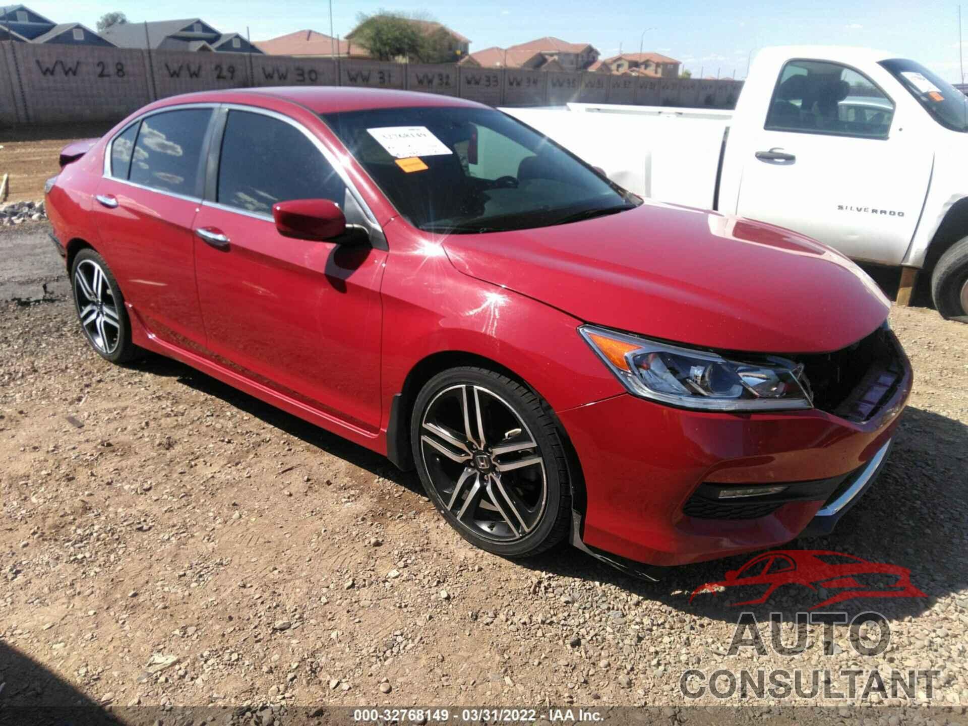 HONDA ACCORD SEDAN 2017 - 1HGCR2F18HA011222