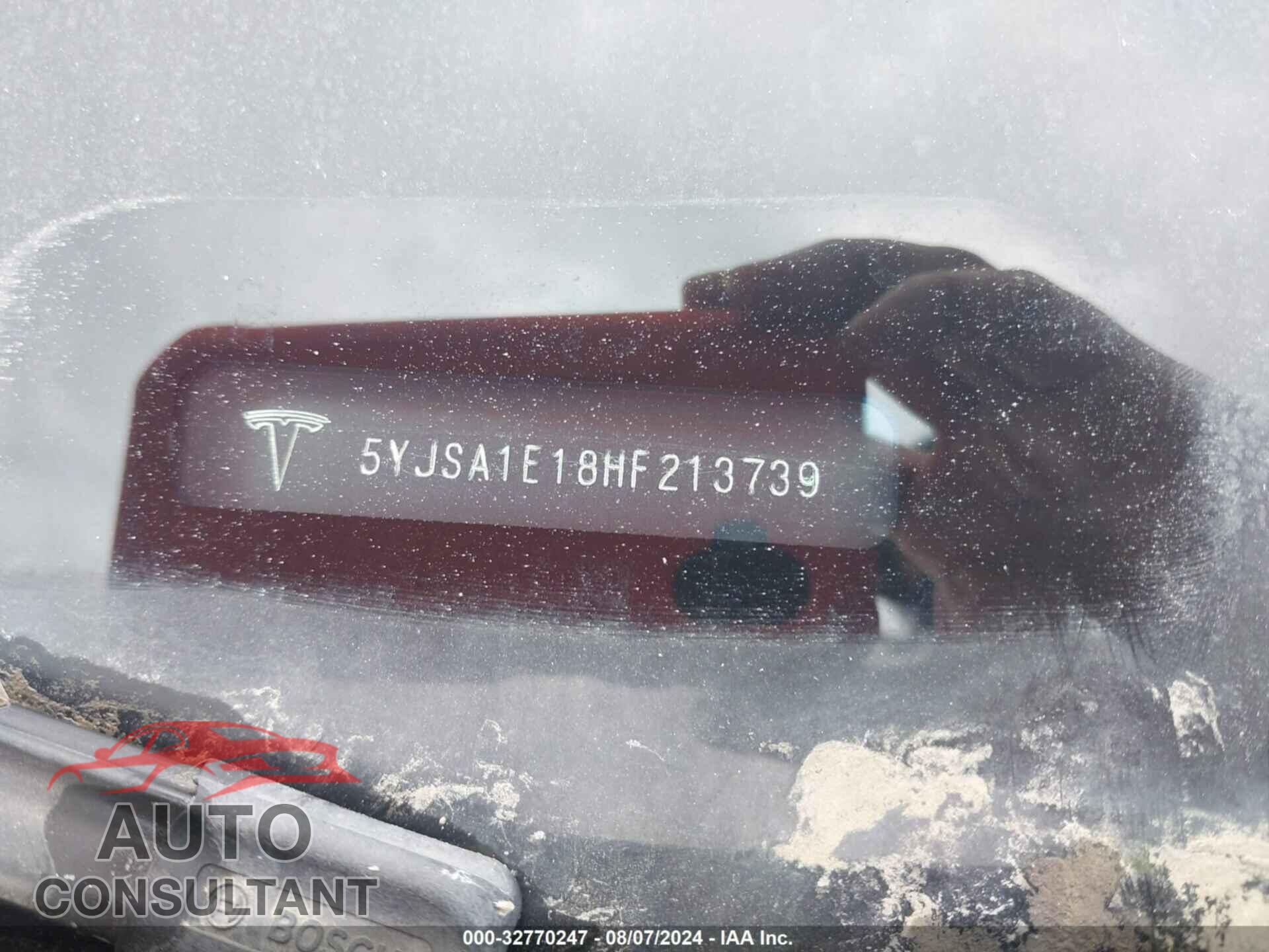 TESLA MODEL S 2017 - 5YJSA1E18HF213739