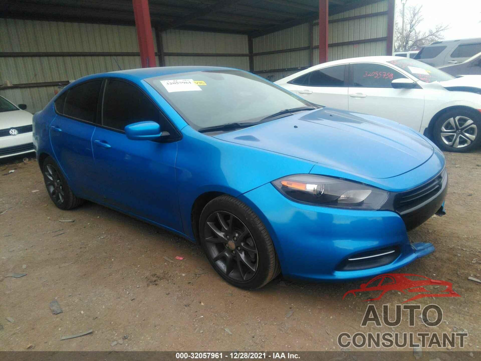 DODGE DART 2016 - 1C3CDFAA2GD684567