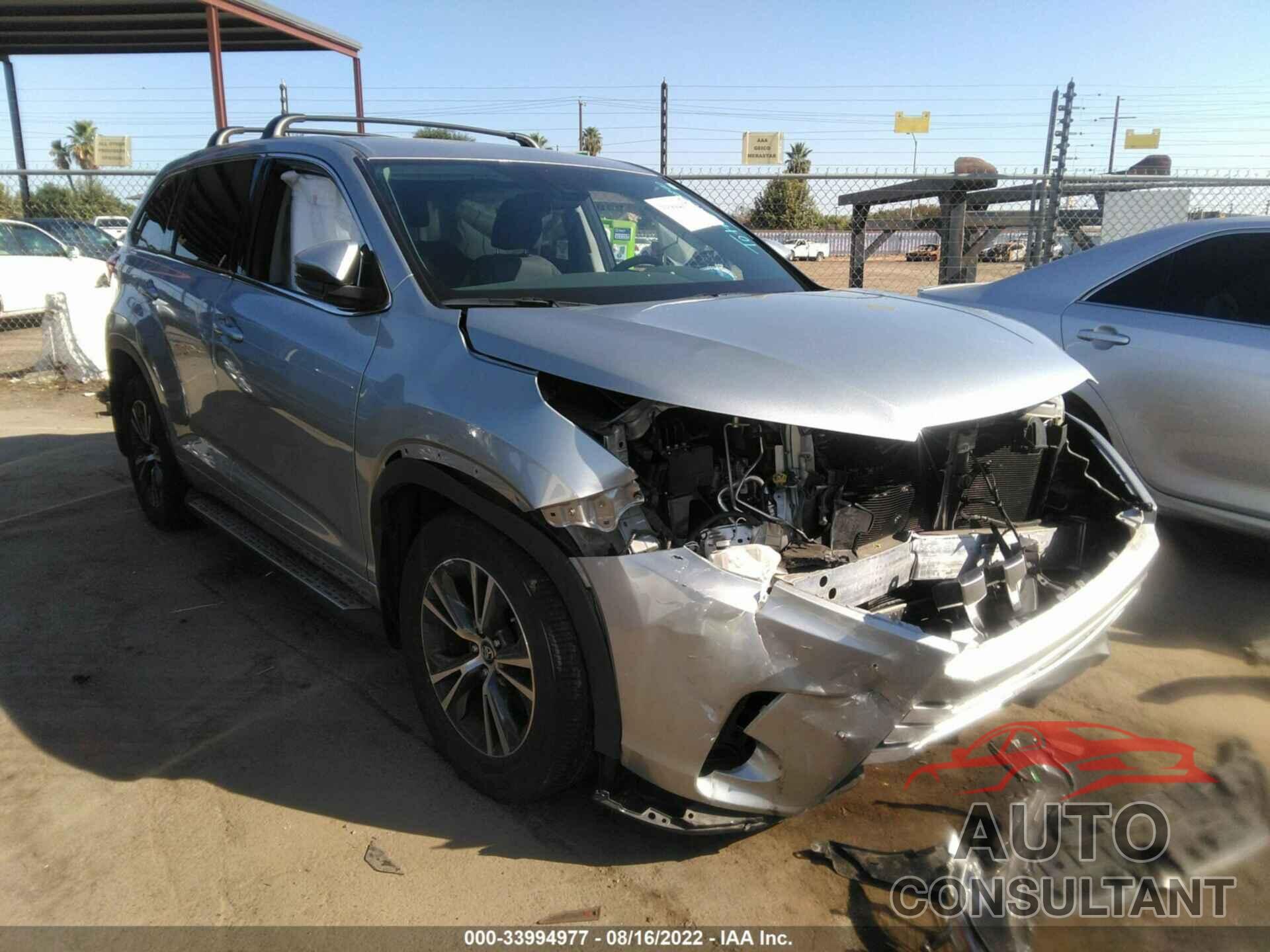 TOYOTA HIGHLANDER 2017 - 5TDBZRFH5HS398122