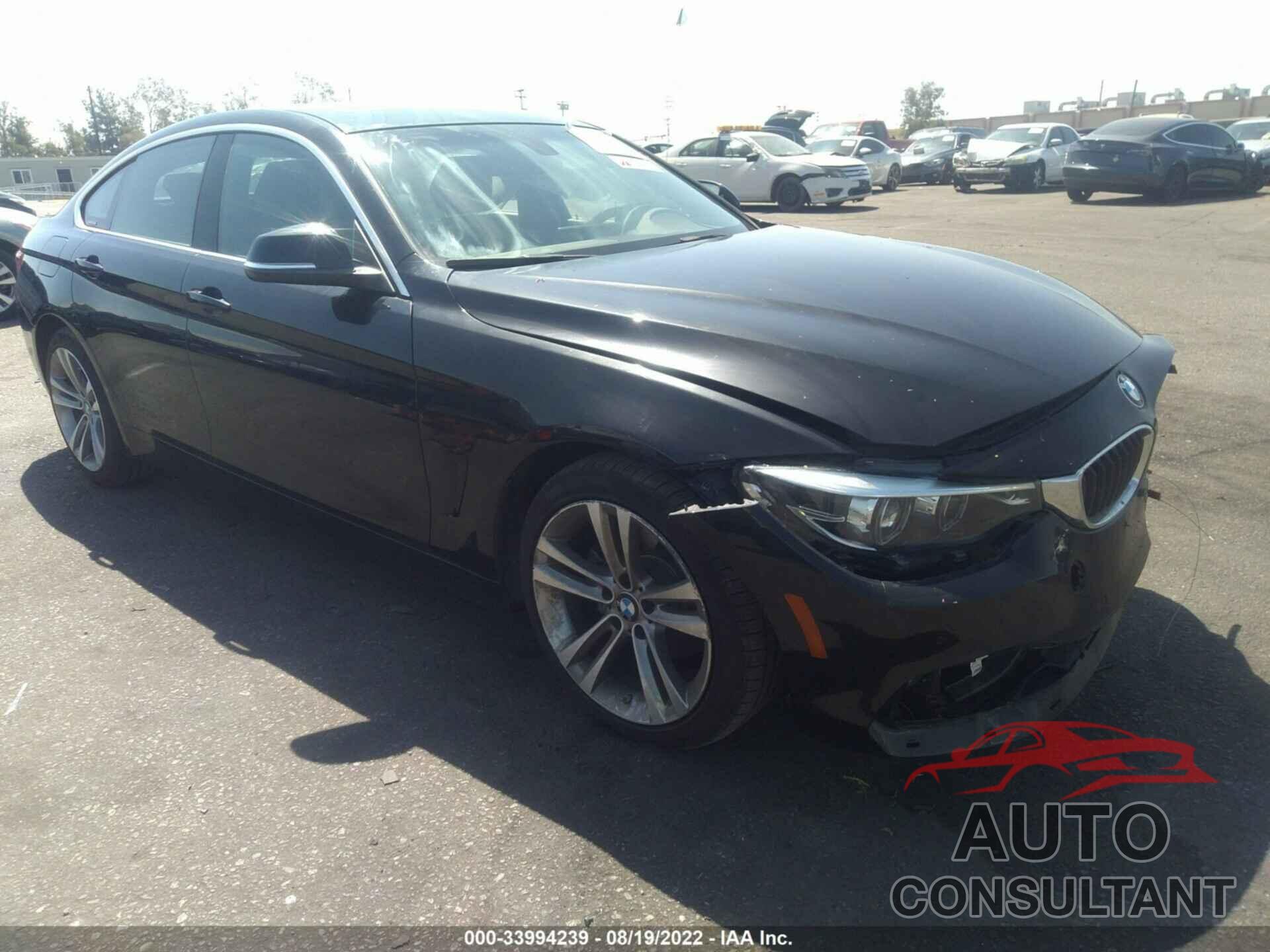 BMW 4 SERIES 2019 - WBA4J1C58KBM18225