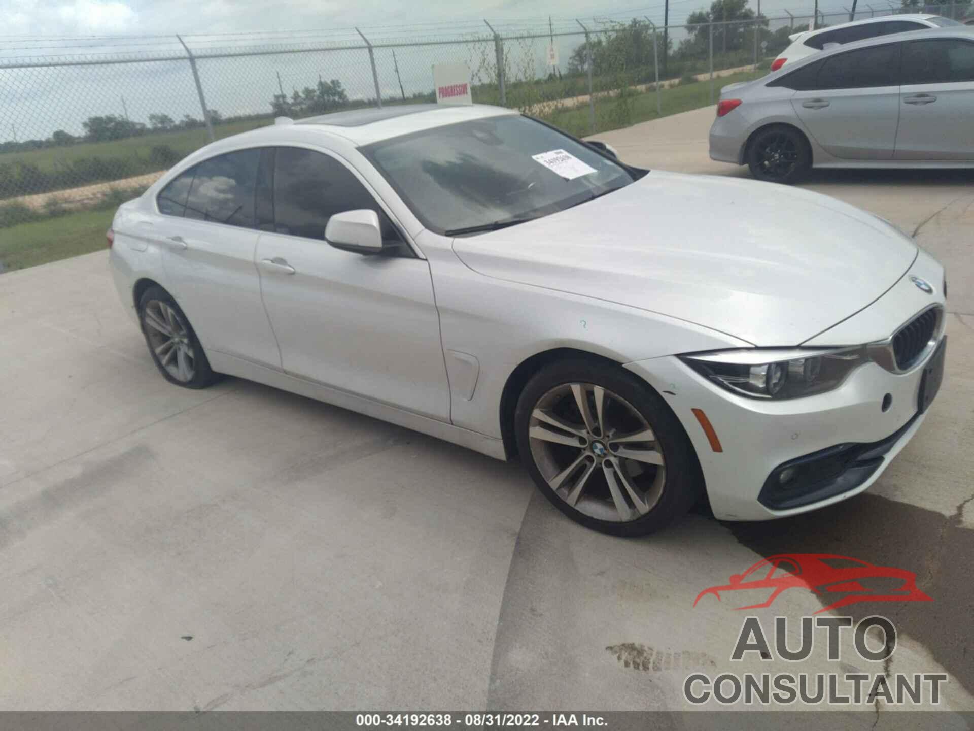 BMW 4 SERIES 2019 - WBA4J1C57KBM14618