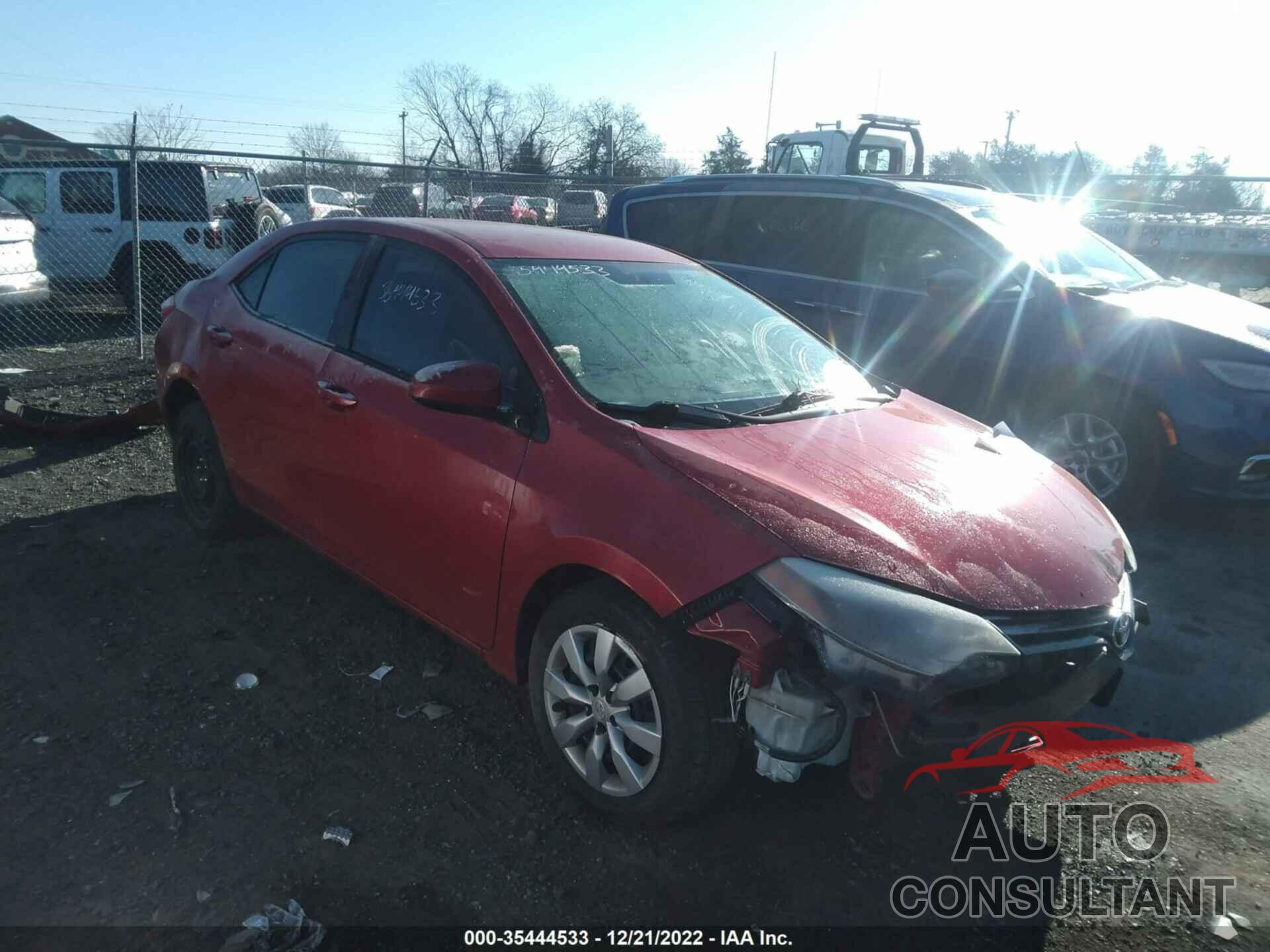 TOYOTA COROLLA 2016 - 2T1BURHE5GC550523