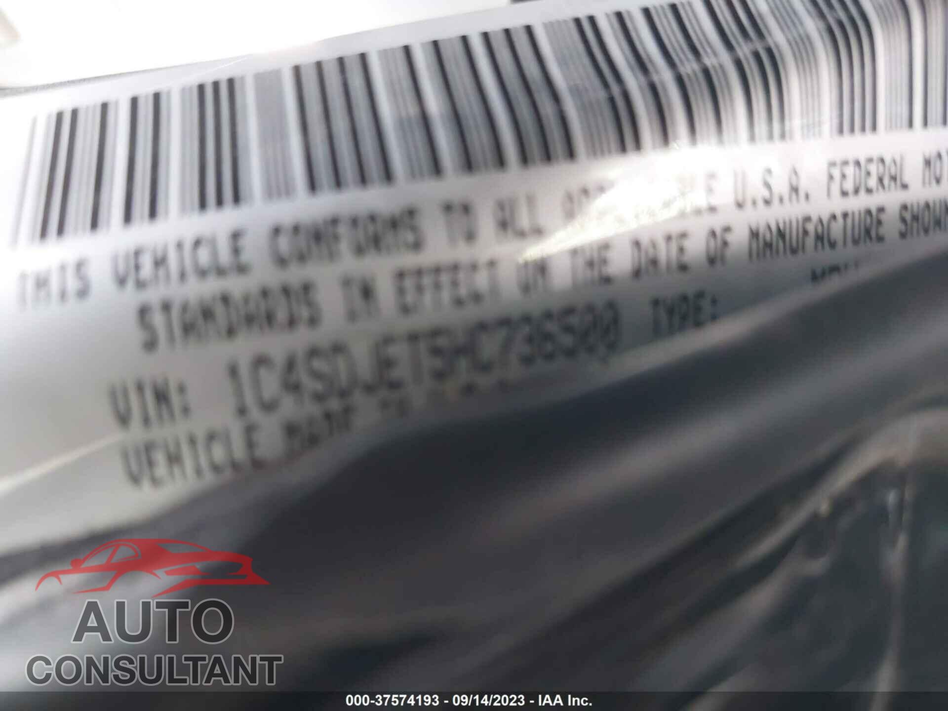 DODGE DURANGO 2017 - 1C4SDJET5HC736500