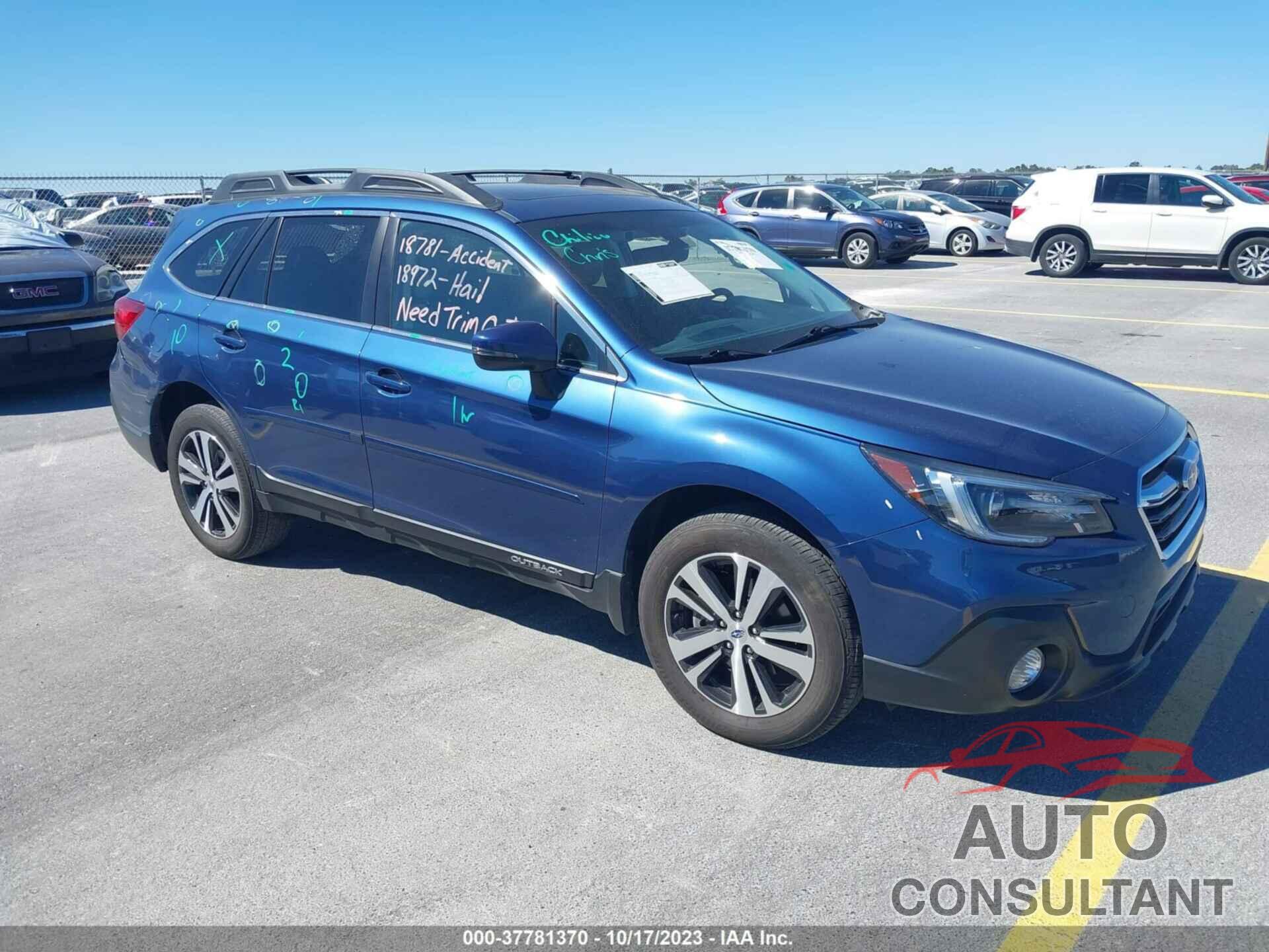 SUBARU OUTBACK 2019 - 4S4BSANC4K3391551