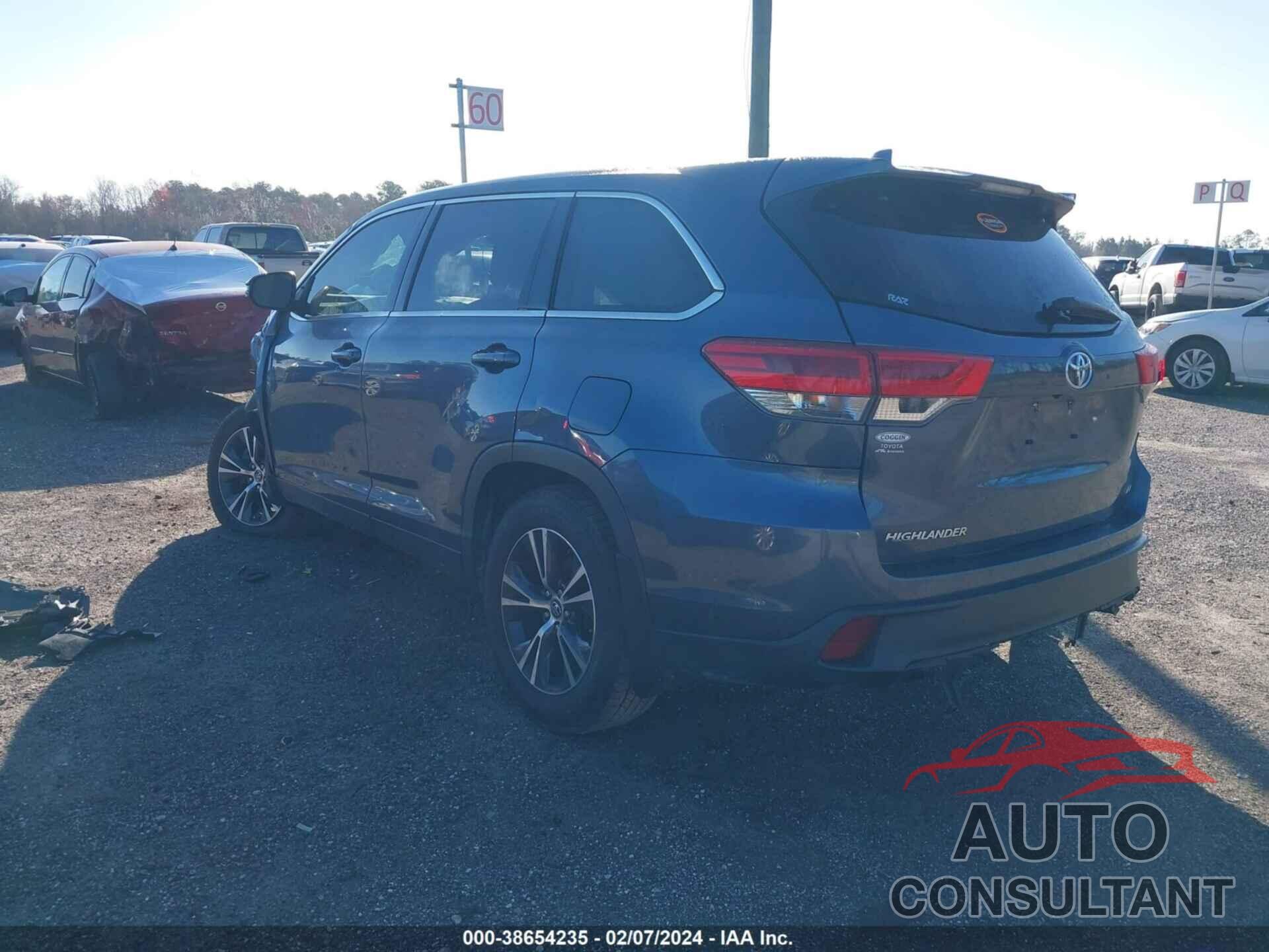 TOYOTA HIGHLANDER 2019 - 5TDZZRFH9KS362178