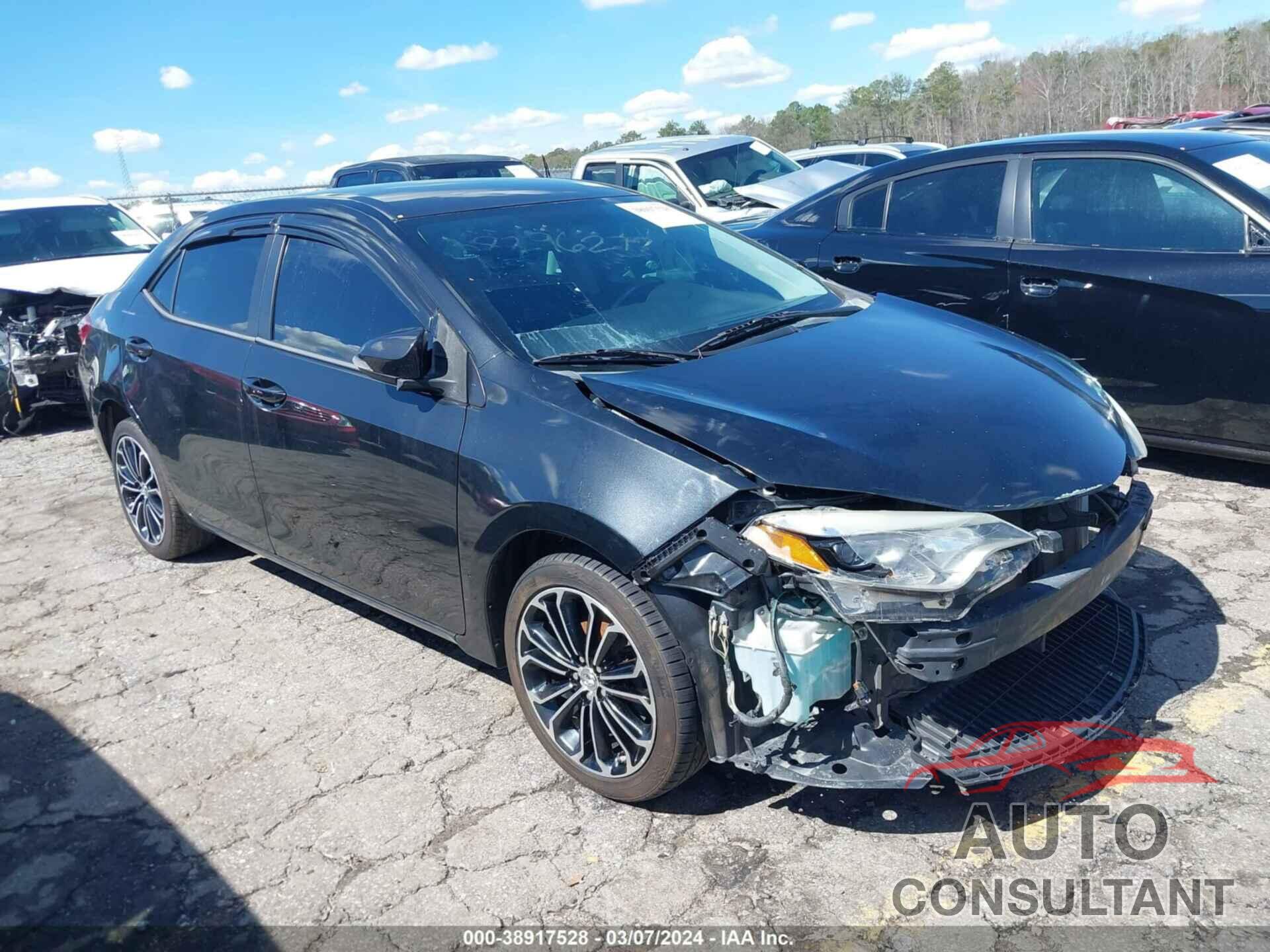 TOYOTA COROLLA 2016 - 2T1BURHE6GC482233