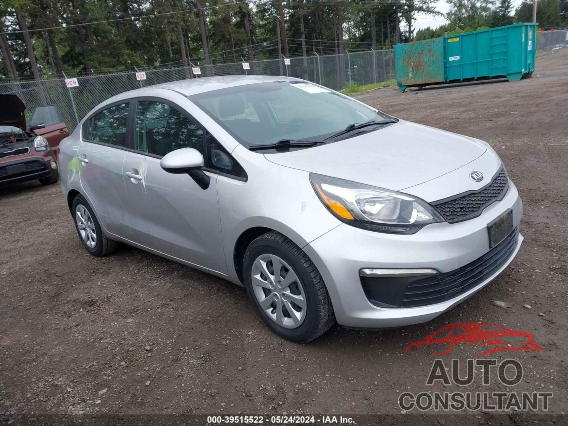 KIA RIO 2016 - KNADM4A38G6670826