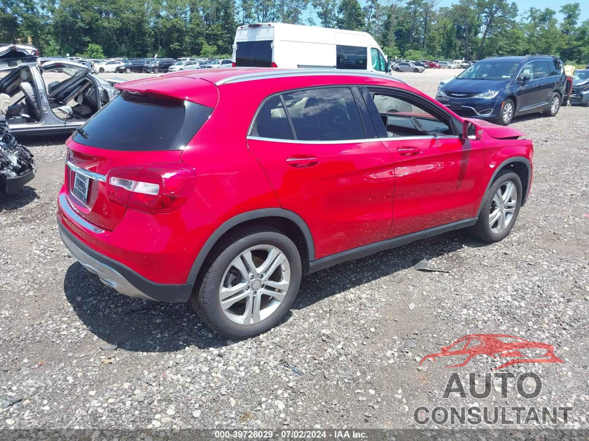 MERCEDES-BENZ GLA 250 2016 - WDCTG4EB6GJ205153