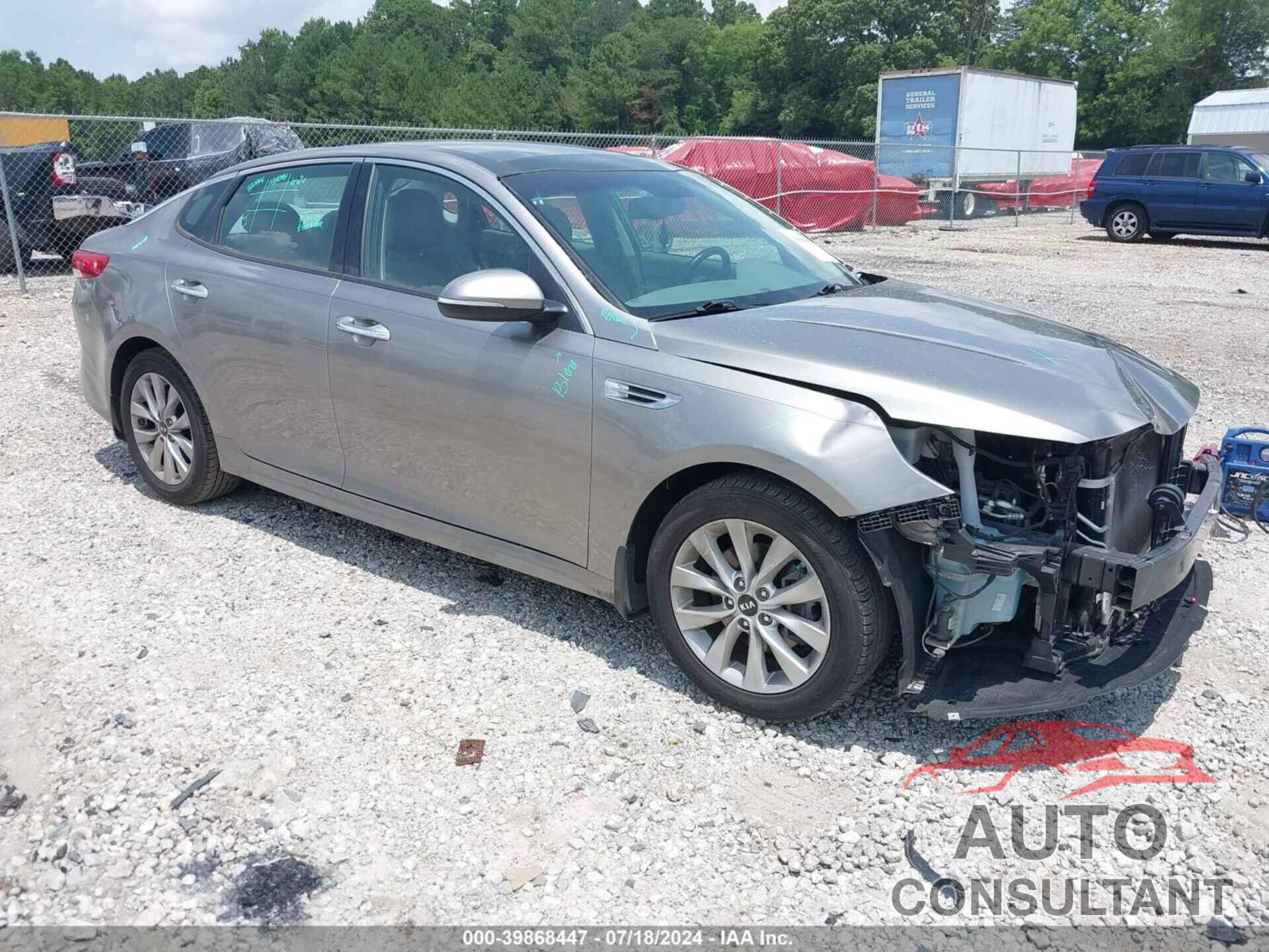 KIA OPTIMA 2018 - 5XXGU4L32JG206615