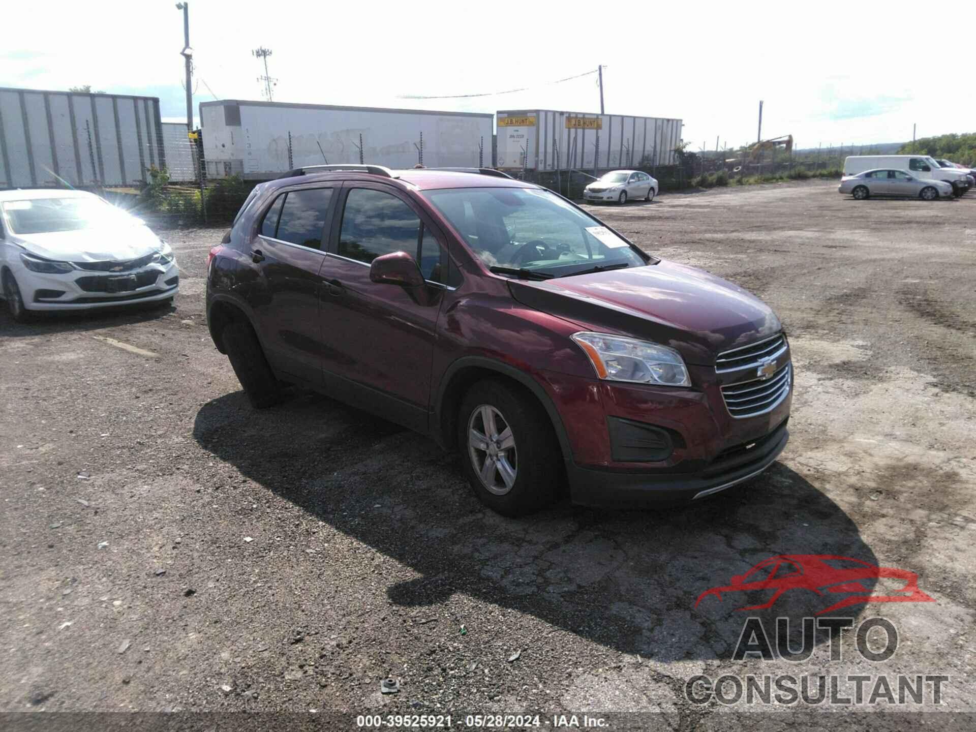 CHEVROLET TRAX 2016 - 3GNCJPSBXGL264140