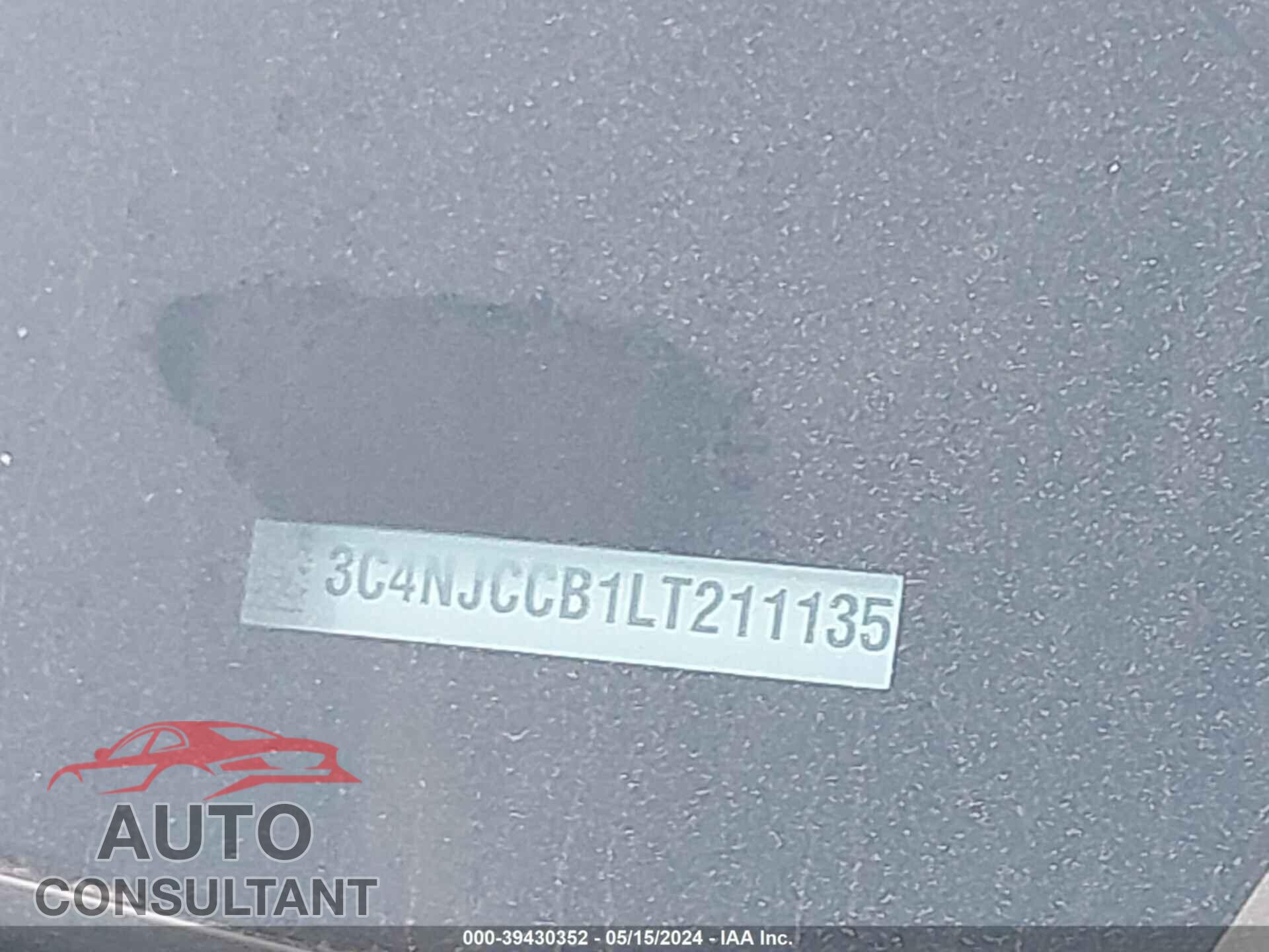 JEEP COMPASS 2020 - 3C4NJCCB1LT211135